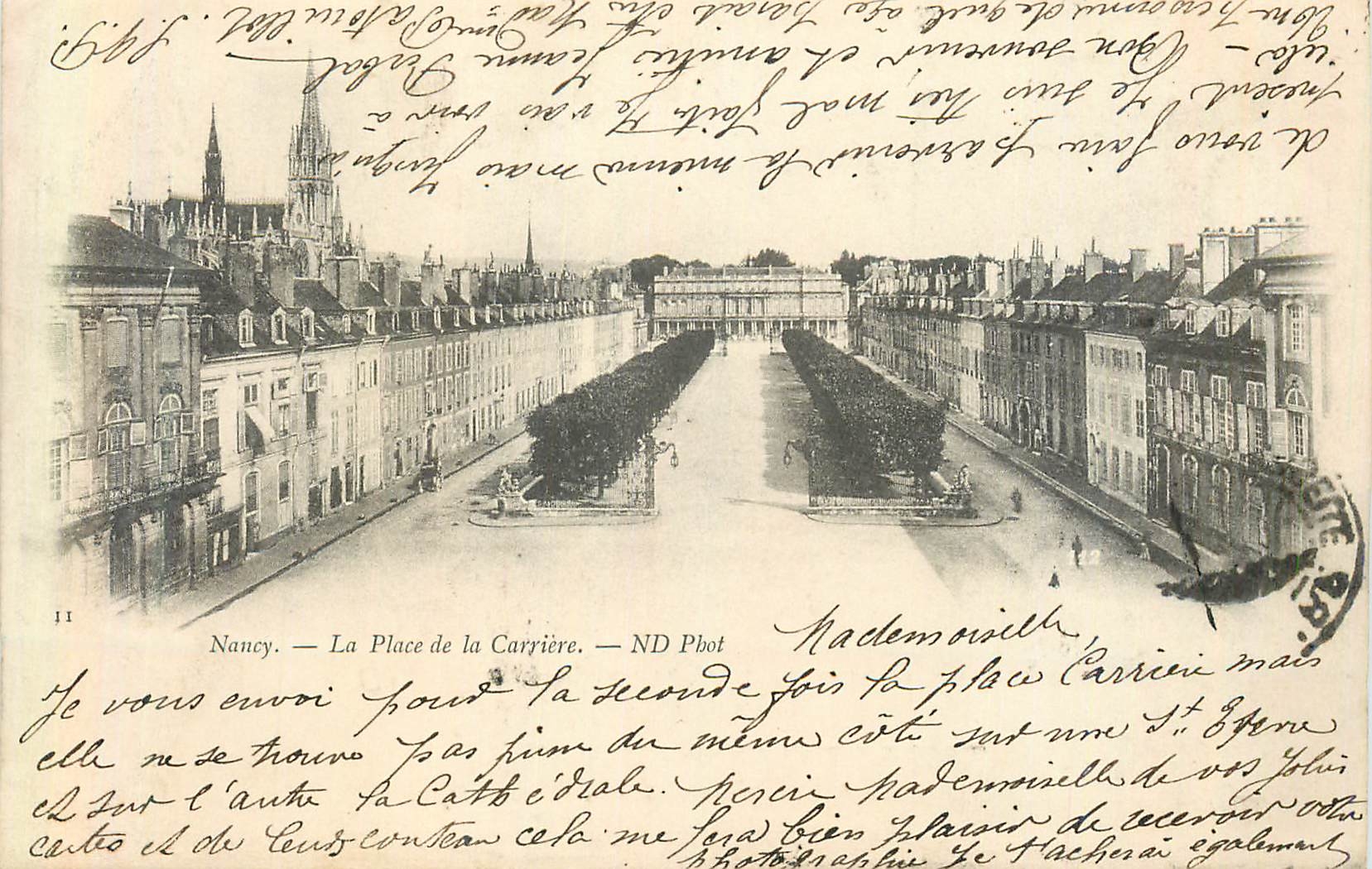 CPA Nancy La Place de la Carriere (carte 1900)
