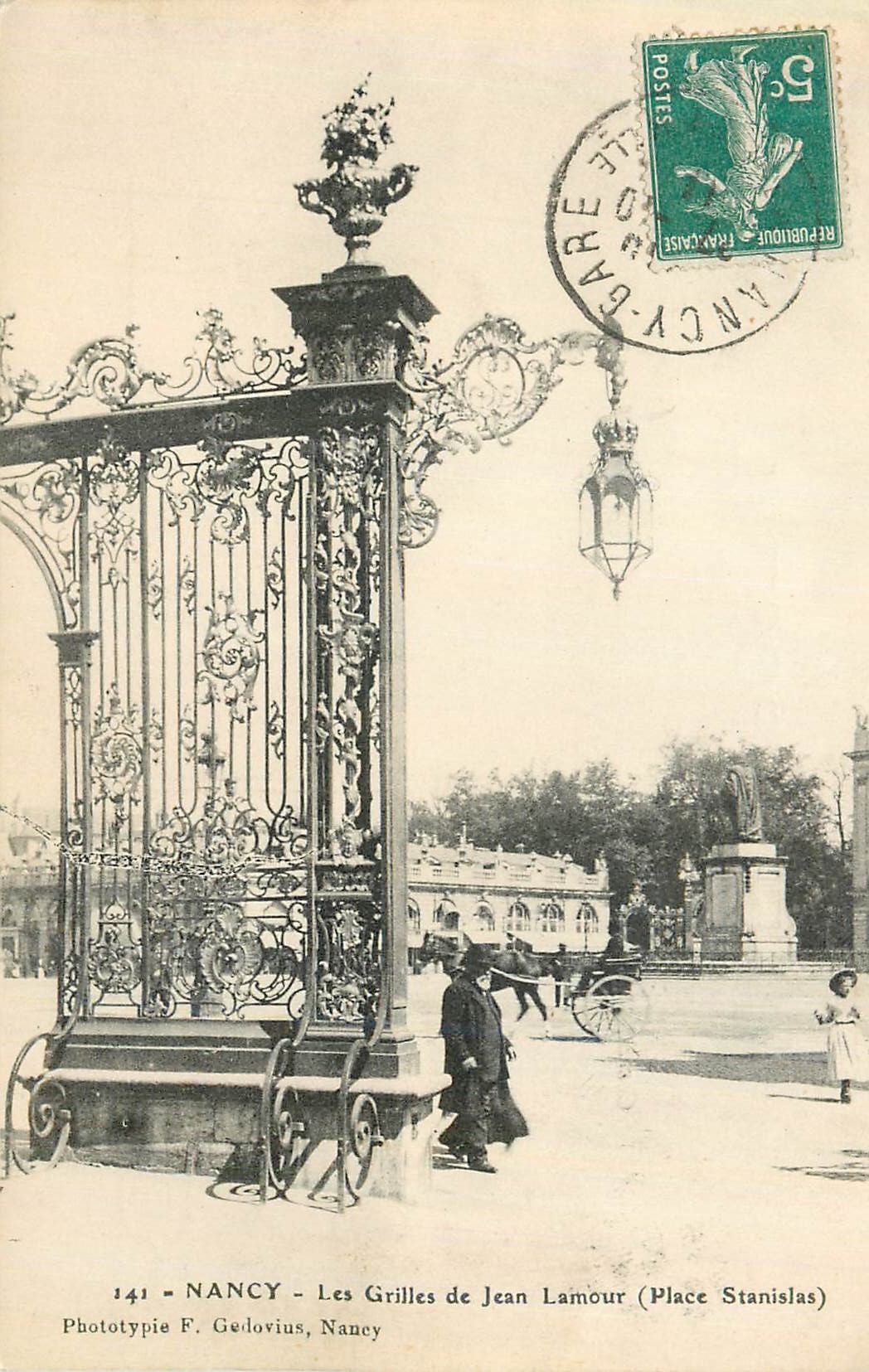 CPA Nancy Les Grilles de Jean Lamour (Place Stanislas)