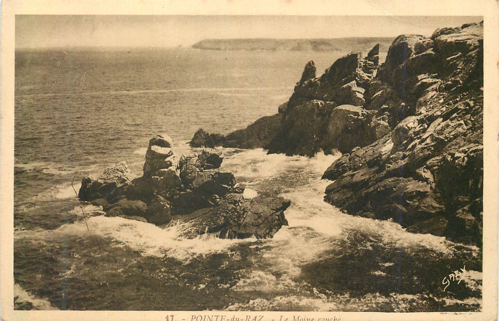 CPA Pointe du Raz le Moine Couche