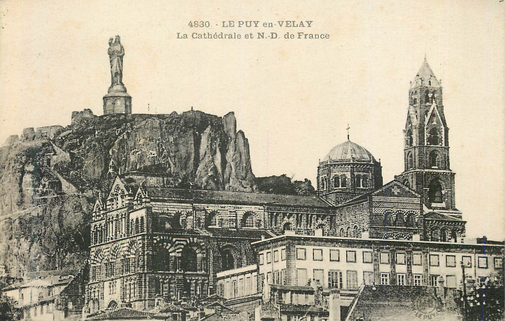 CPA Le Puy en Velay la Cathedrale et N D de France