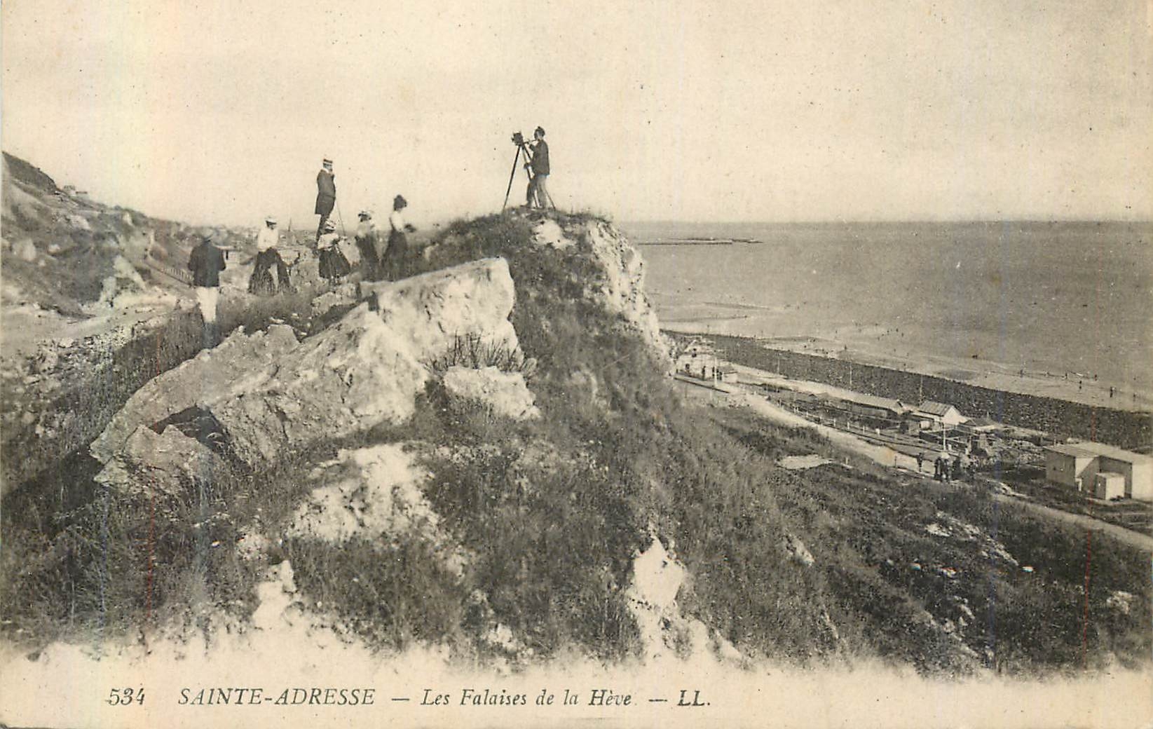 CPA Sainte Adresse les Falaises de la Heve
