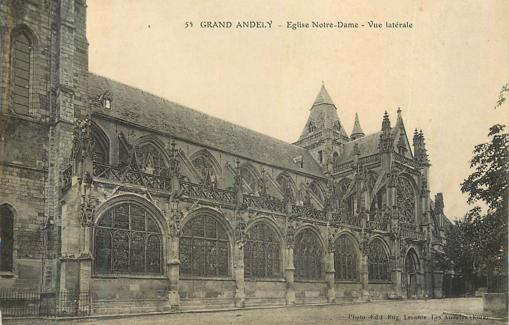 CPA Grand Andely Eglise Notre Dame Vue Laterale