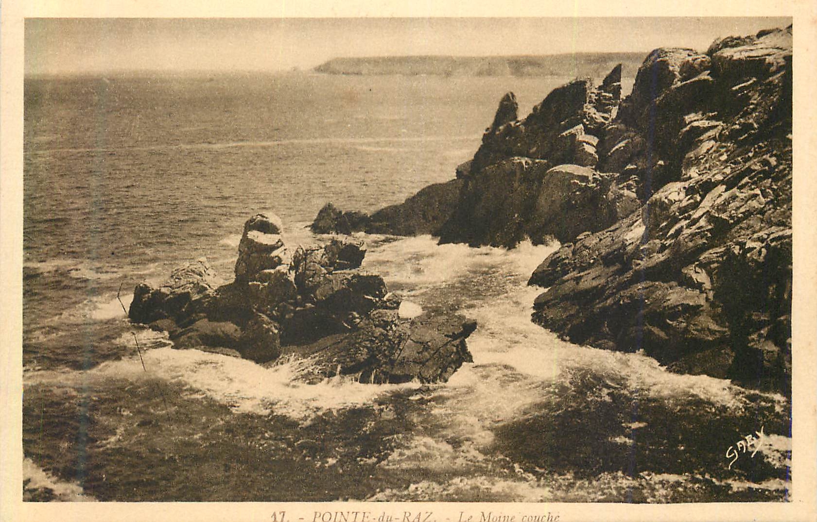 CPA Pointe du Raz le Moine Couche