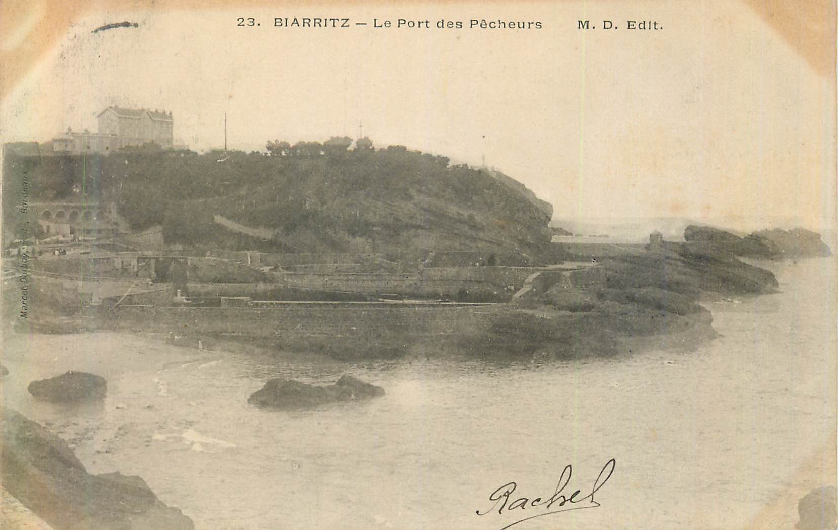 CPA Biarritz le Port des Pecheurs (carte 1900)