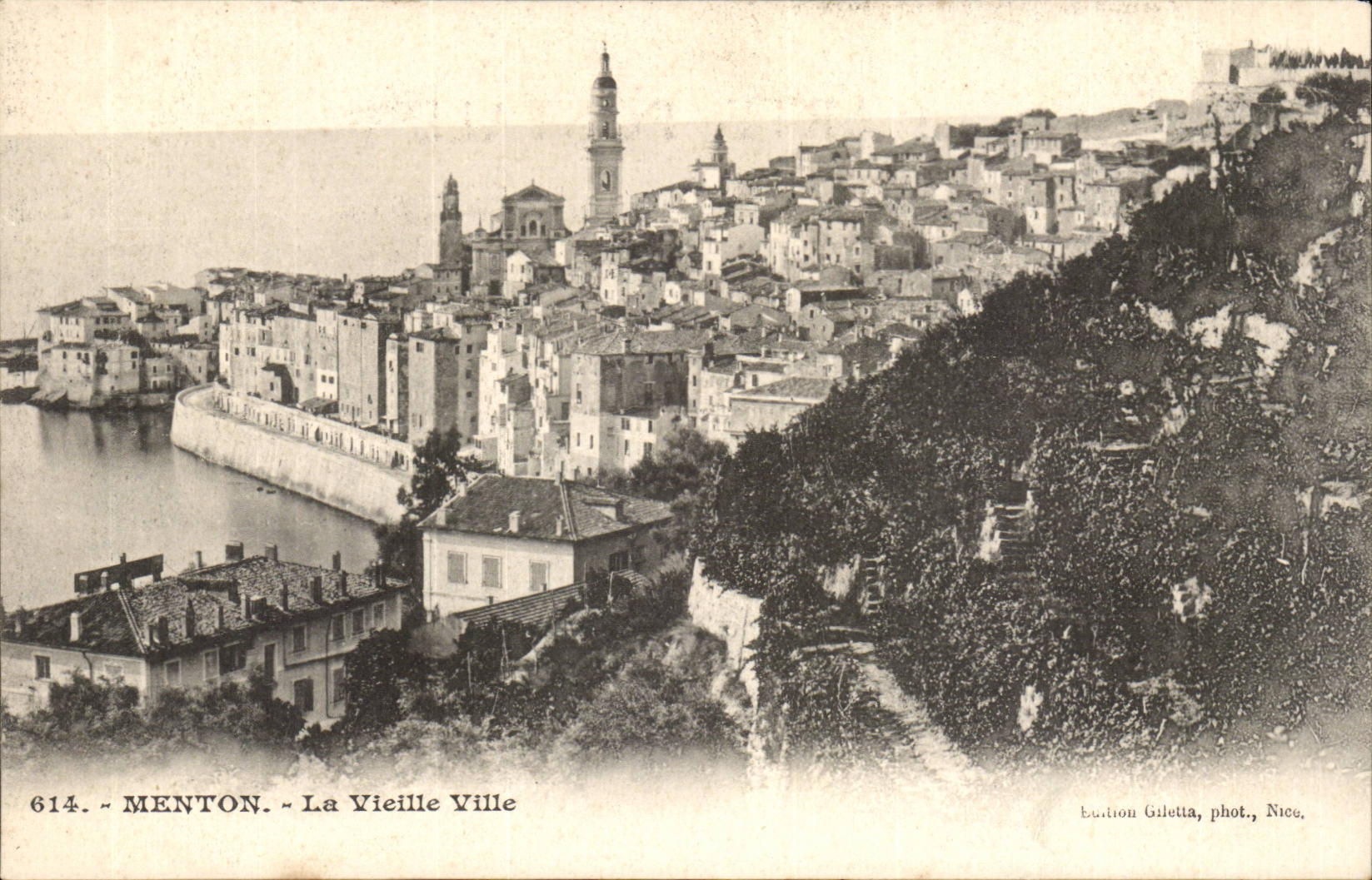 Menton - the Old City - CPA