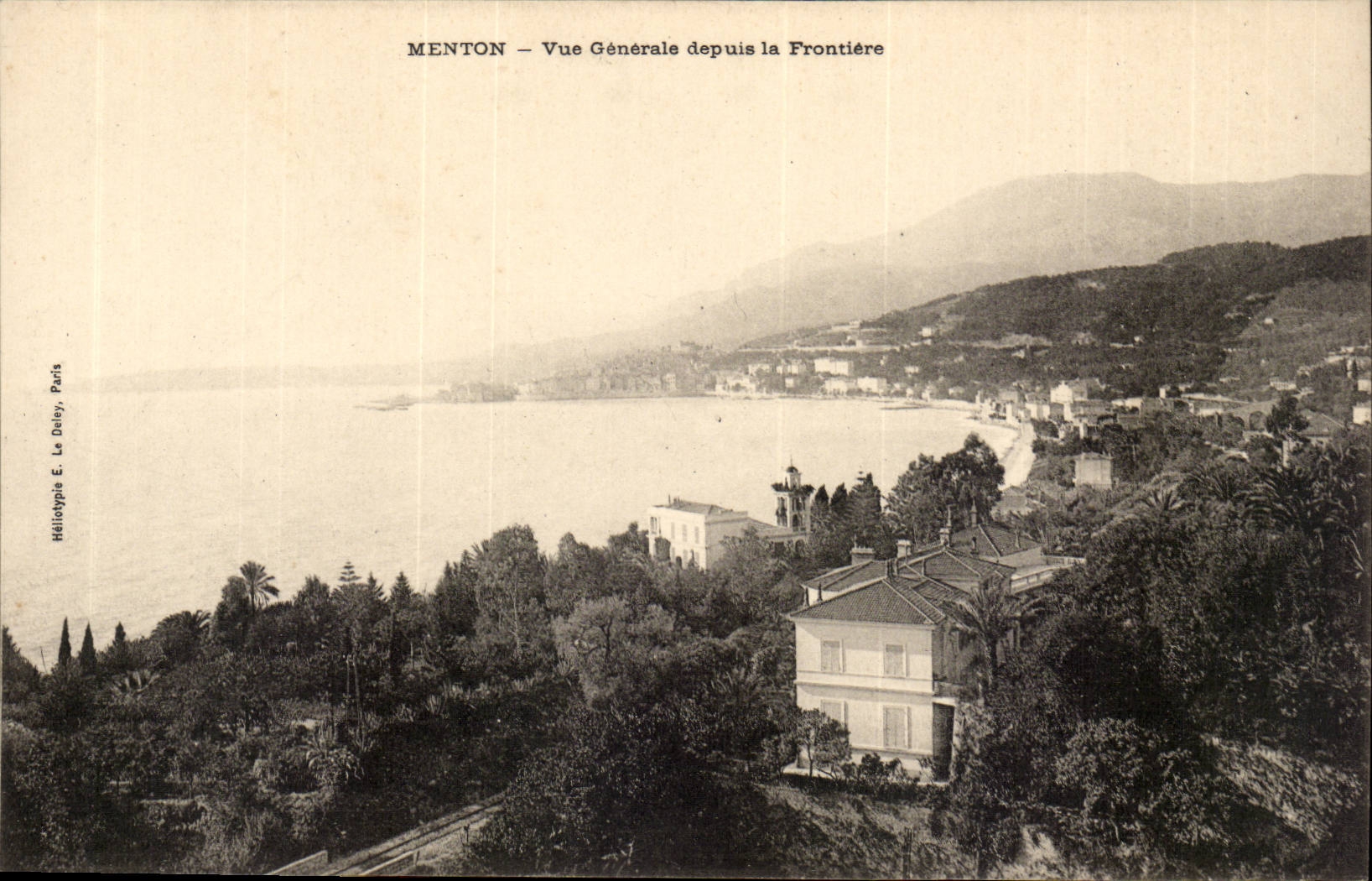 Menton - Sight General since the Border - CPA