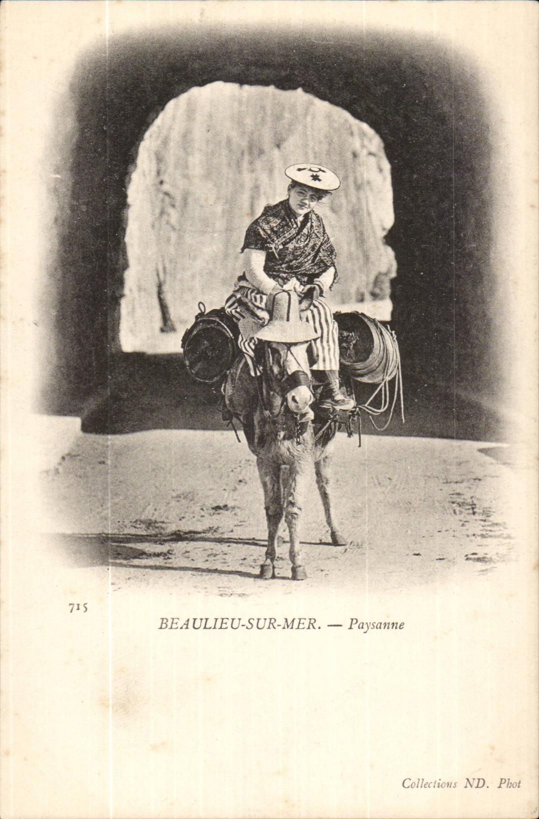 Beulieu auf Meer - Landarbeiter - CPA Eselsesel