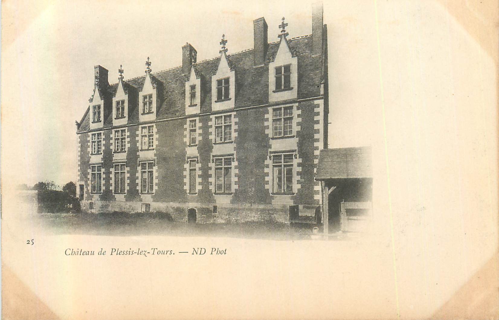 CPA Chateau de Plessis les Tours (carte 1900)