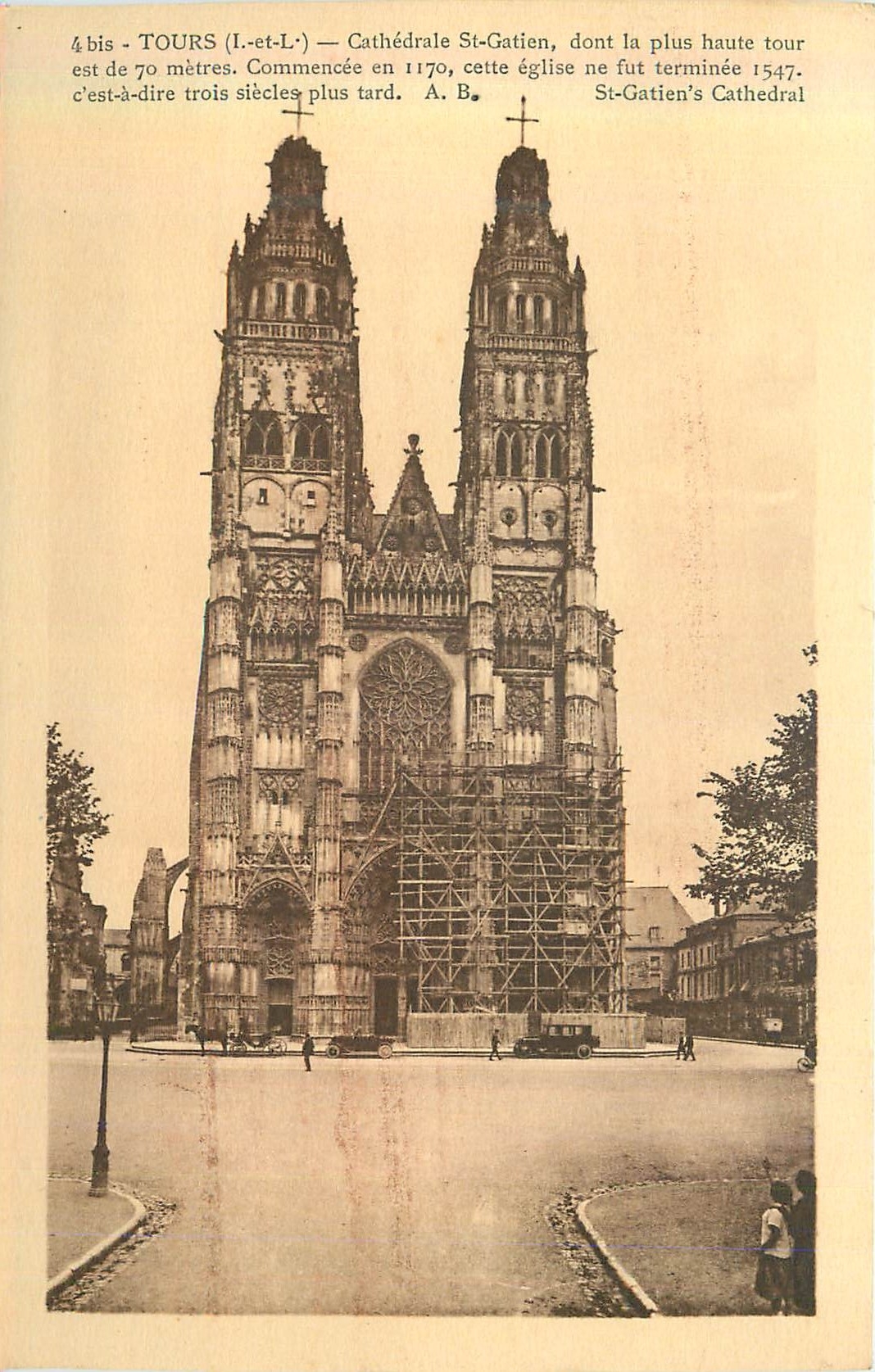 CPA Tours (I et L) Cathedrale St Gatien