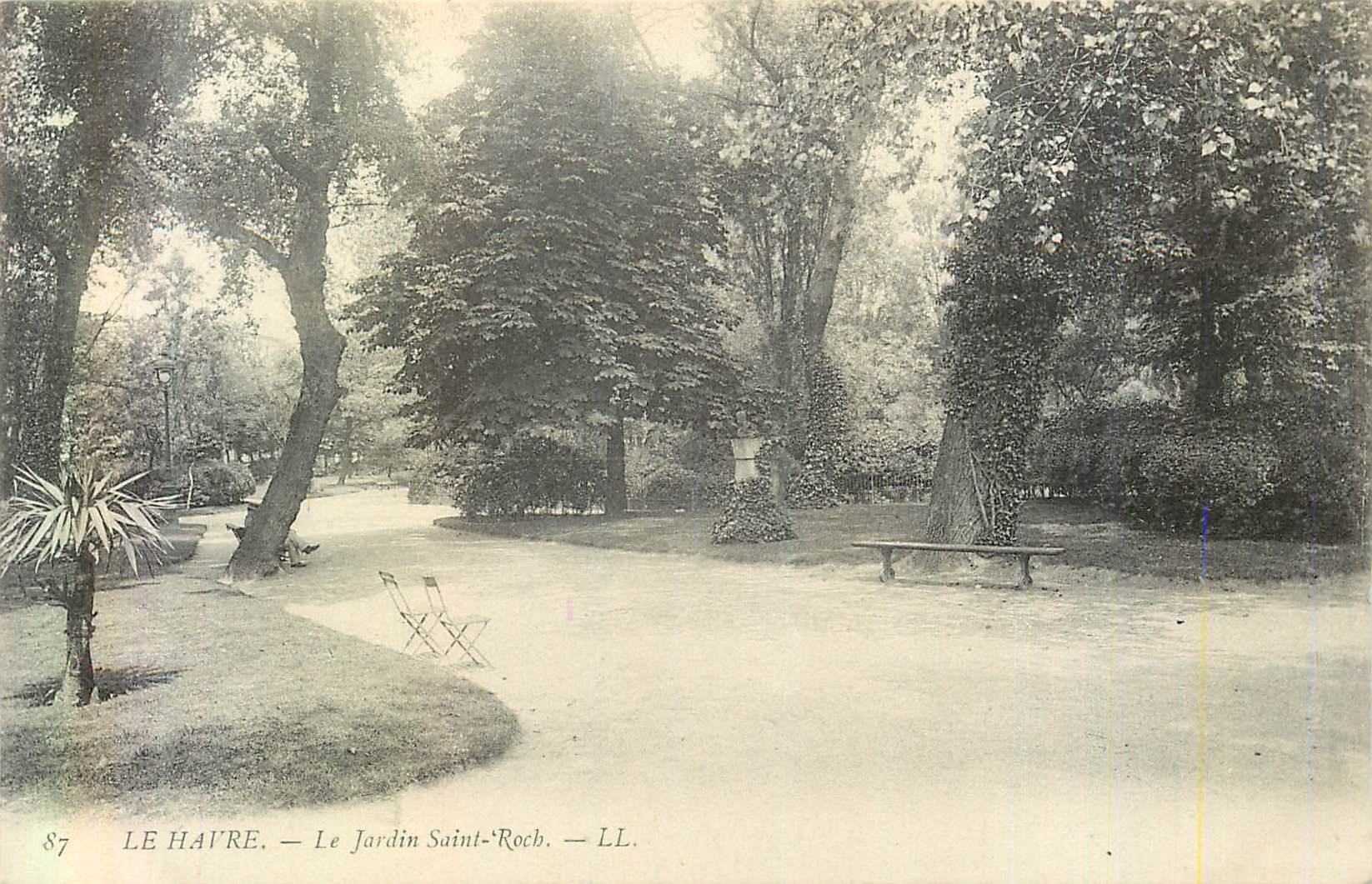 CPA Le Havre Le Jardin Saint Roch