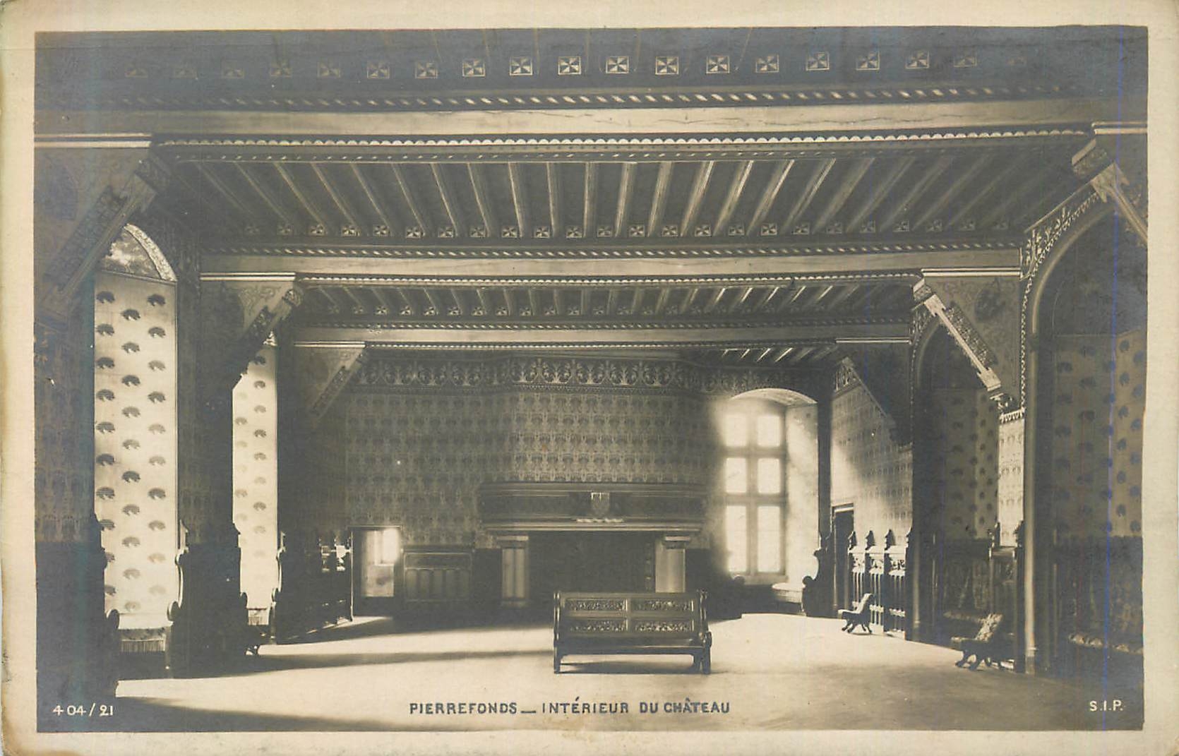 CPA Pierrefonds Interieur du Chateau