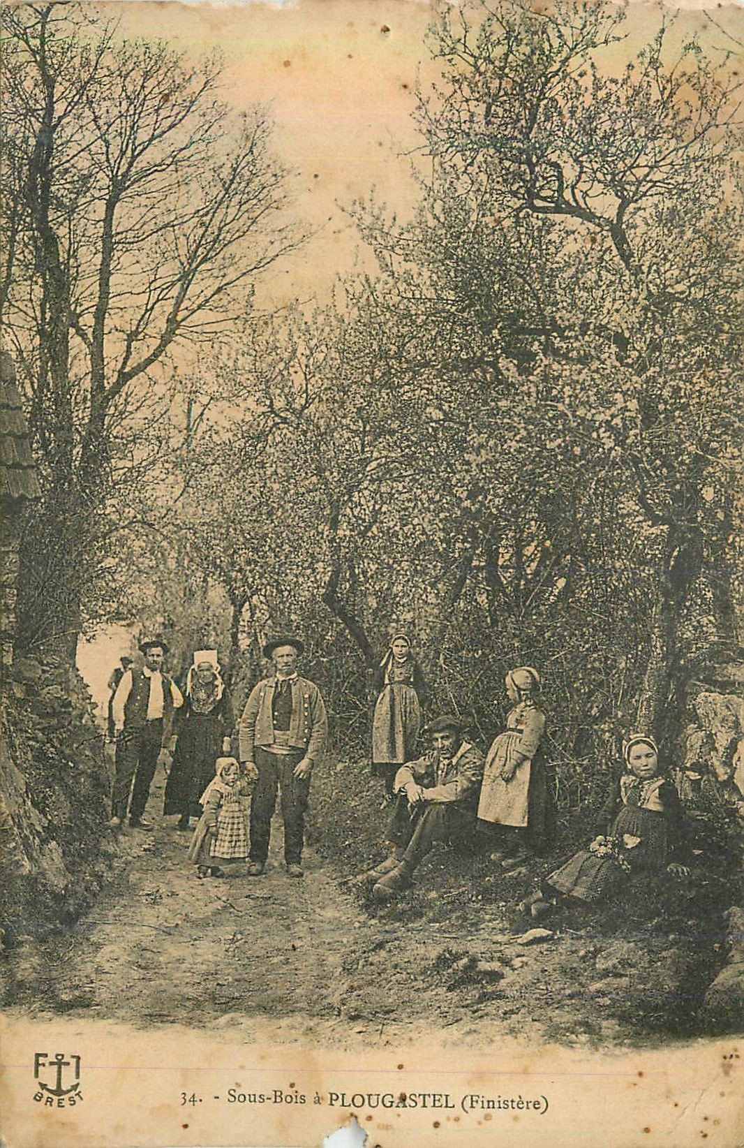 CPA Sous Bois a Plougastel (Finistere) Folklore