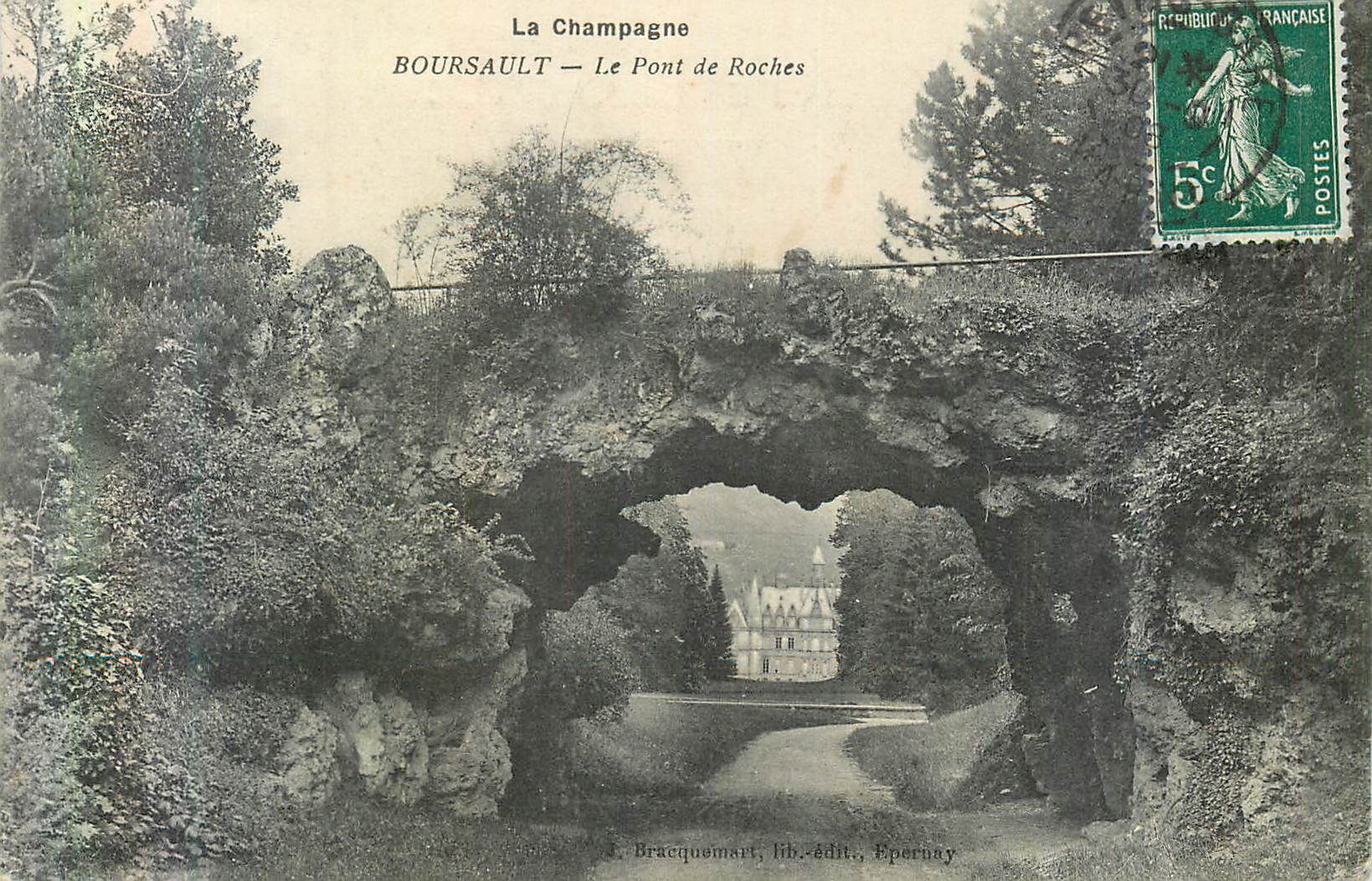 CPA Boursault la Champagne Le Pont de Roches