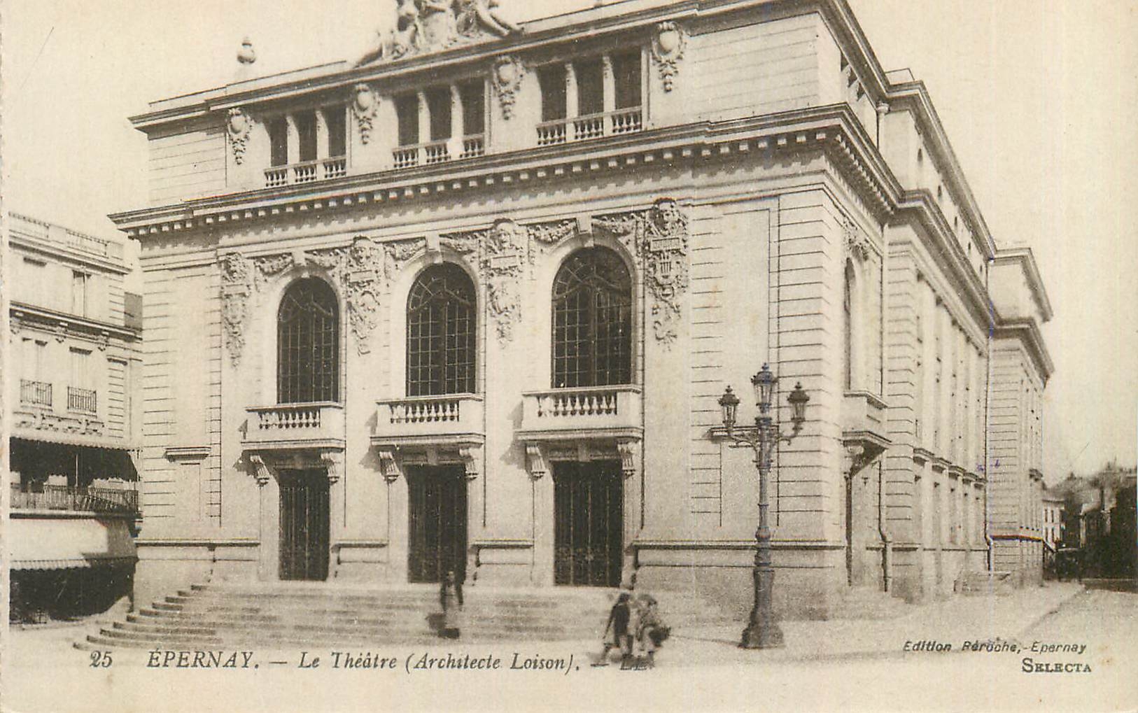 CPA Epernay Le Theatre (Architecte Loison)