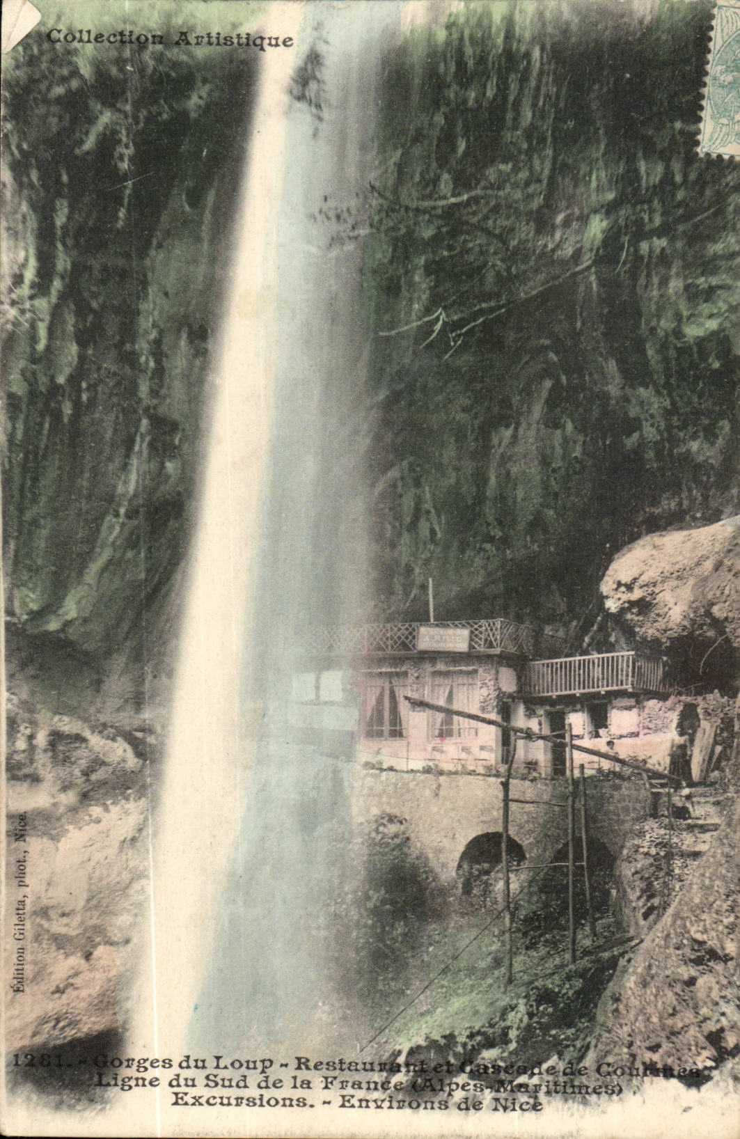 Falle der Wiederherstellung des Wolfs CPA und der Kaskaden von Courntes Ligne des Sudens der Frankreich-Umlagerungen von Nizza