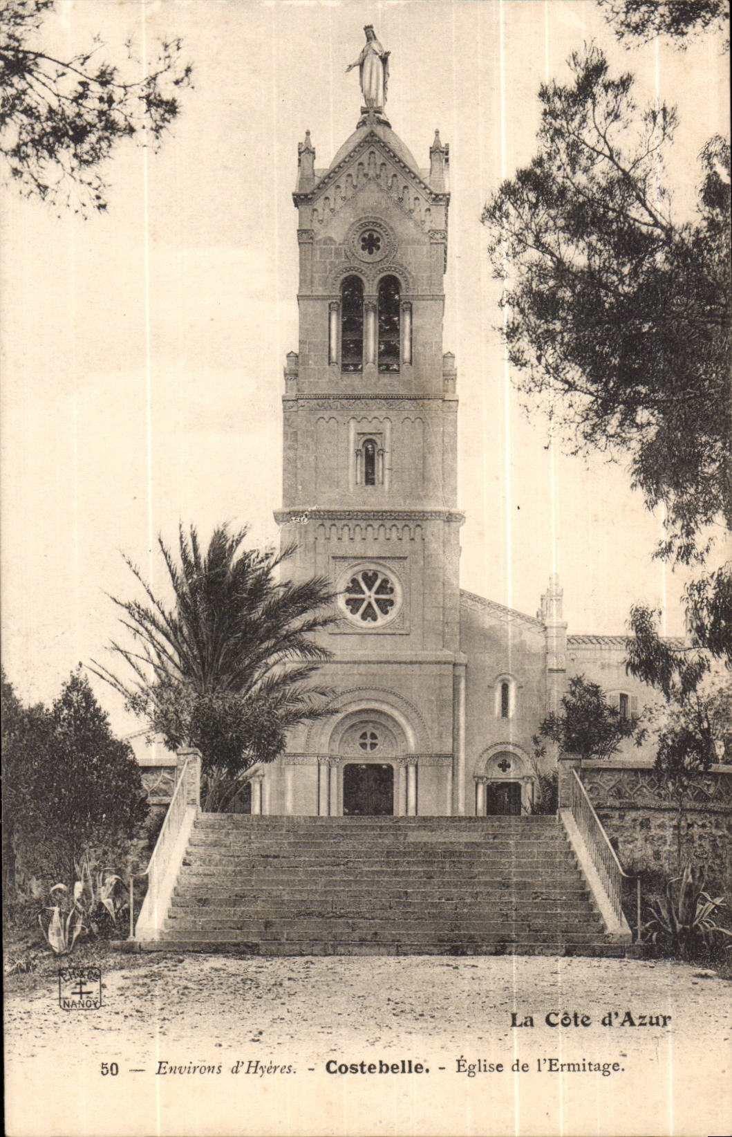 Kirche der Umlagerung-D Hyeres CPA Costebelle von L Einsiedlerei