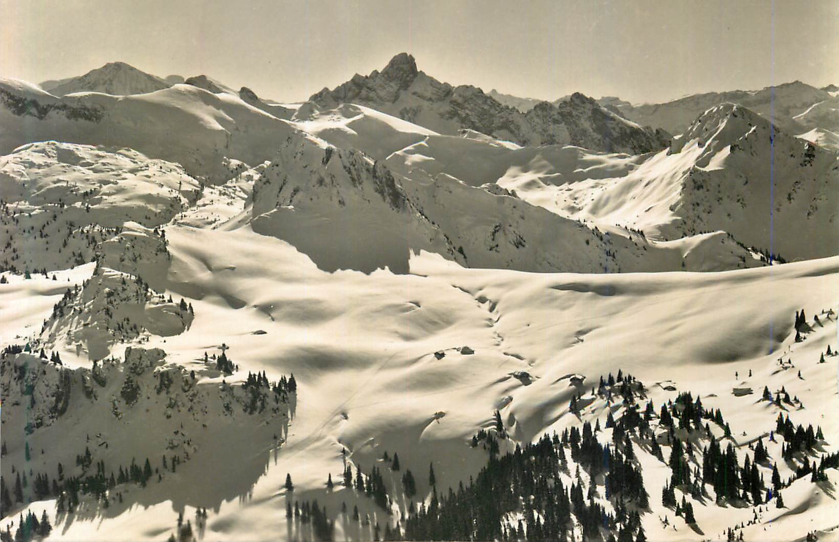 CPM 11962 simmental blick vom niederhorn auf spielgerte u obergestelen