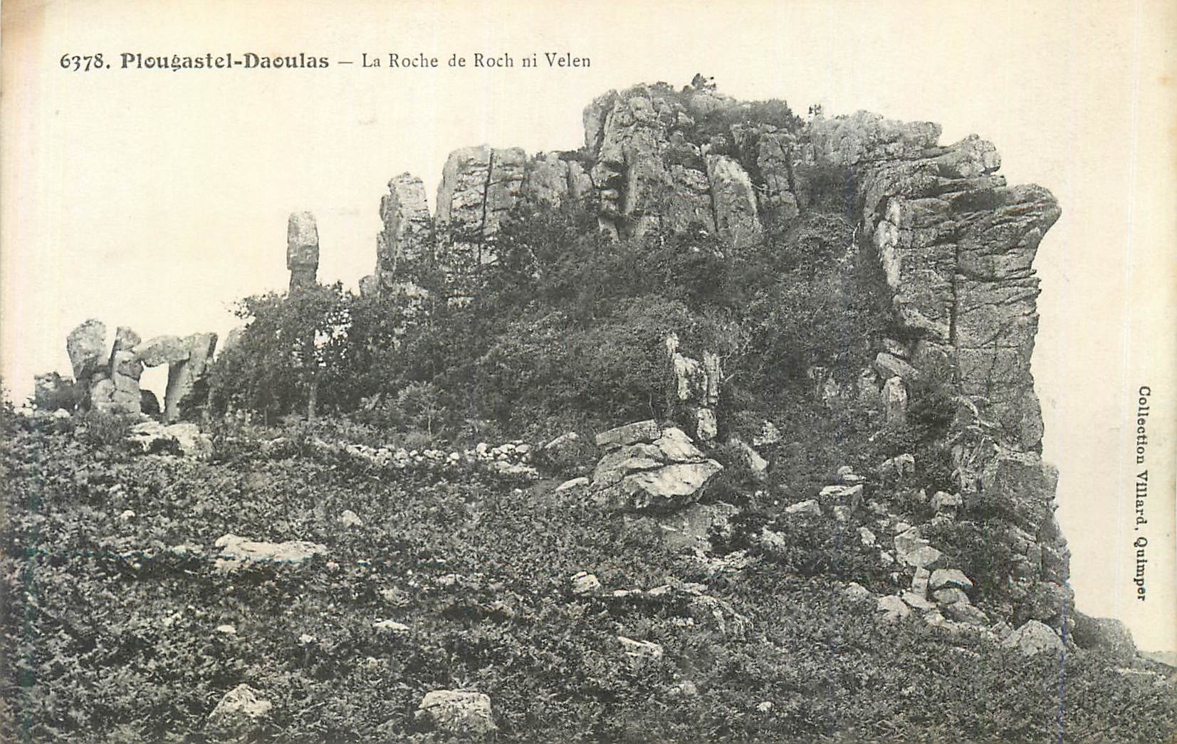 CPA 6378 plougastel daoulas la roche ni velen