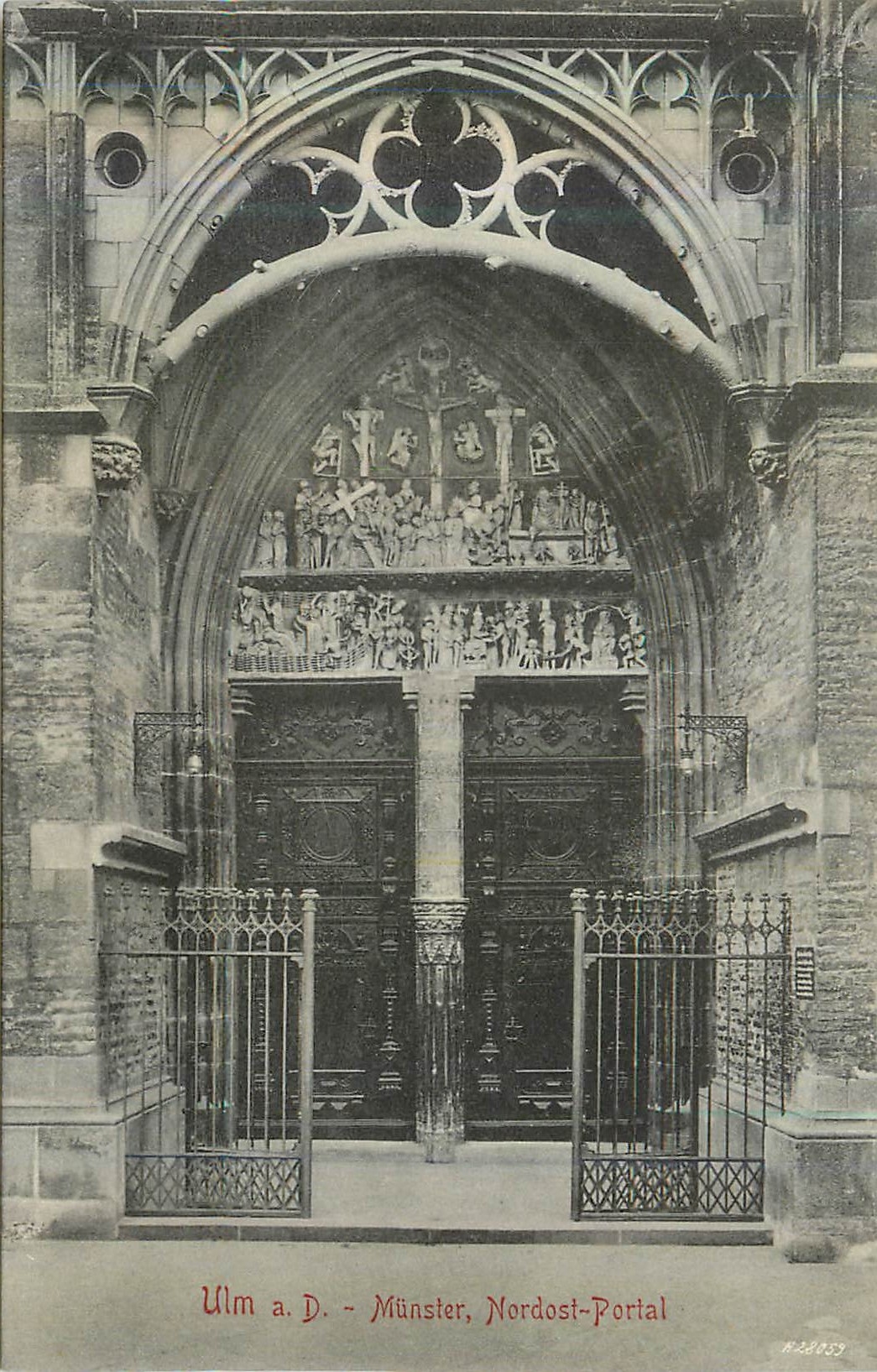 CPA Ulm a d munster nordost portal