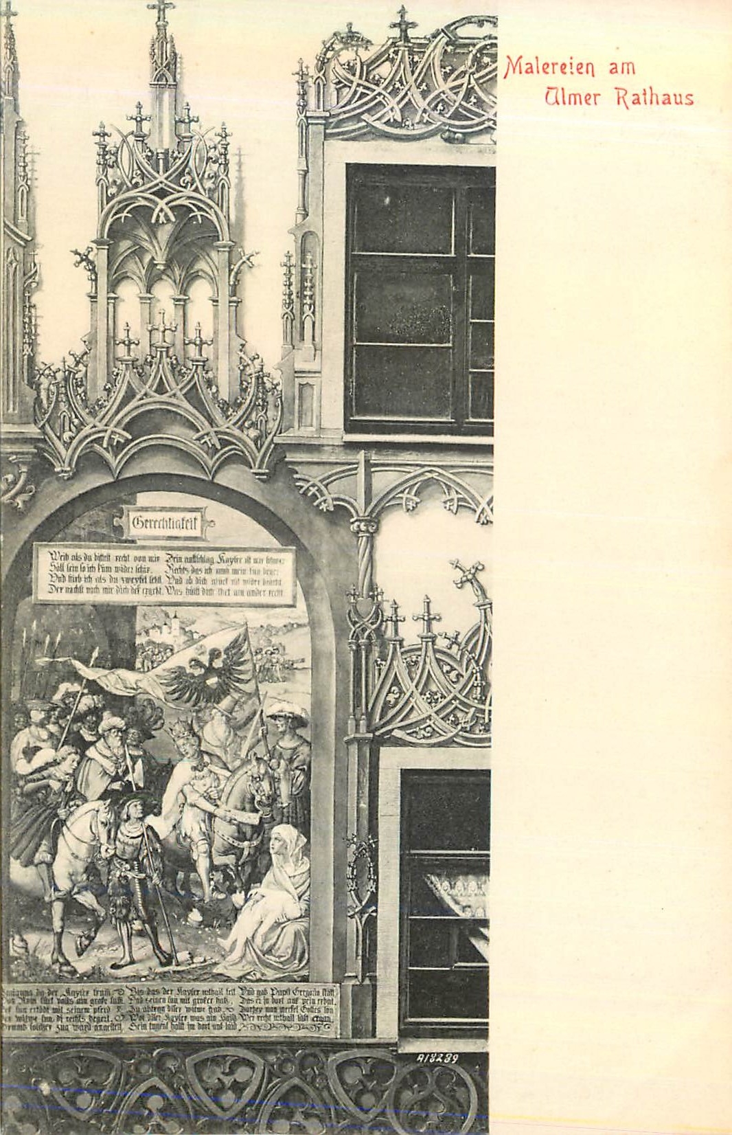 CPA Malereien am almer rathaus