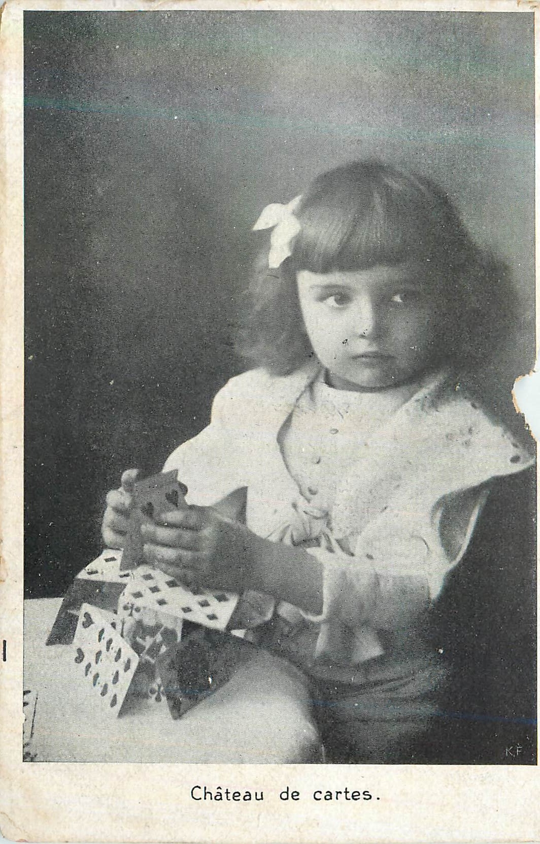 CPA Chateau de cartes