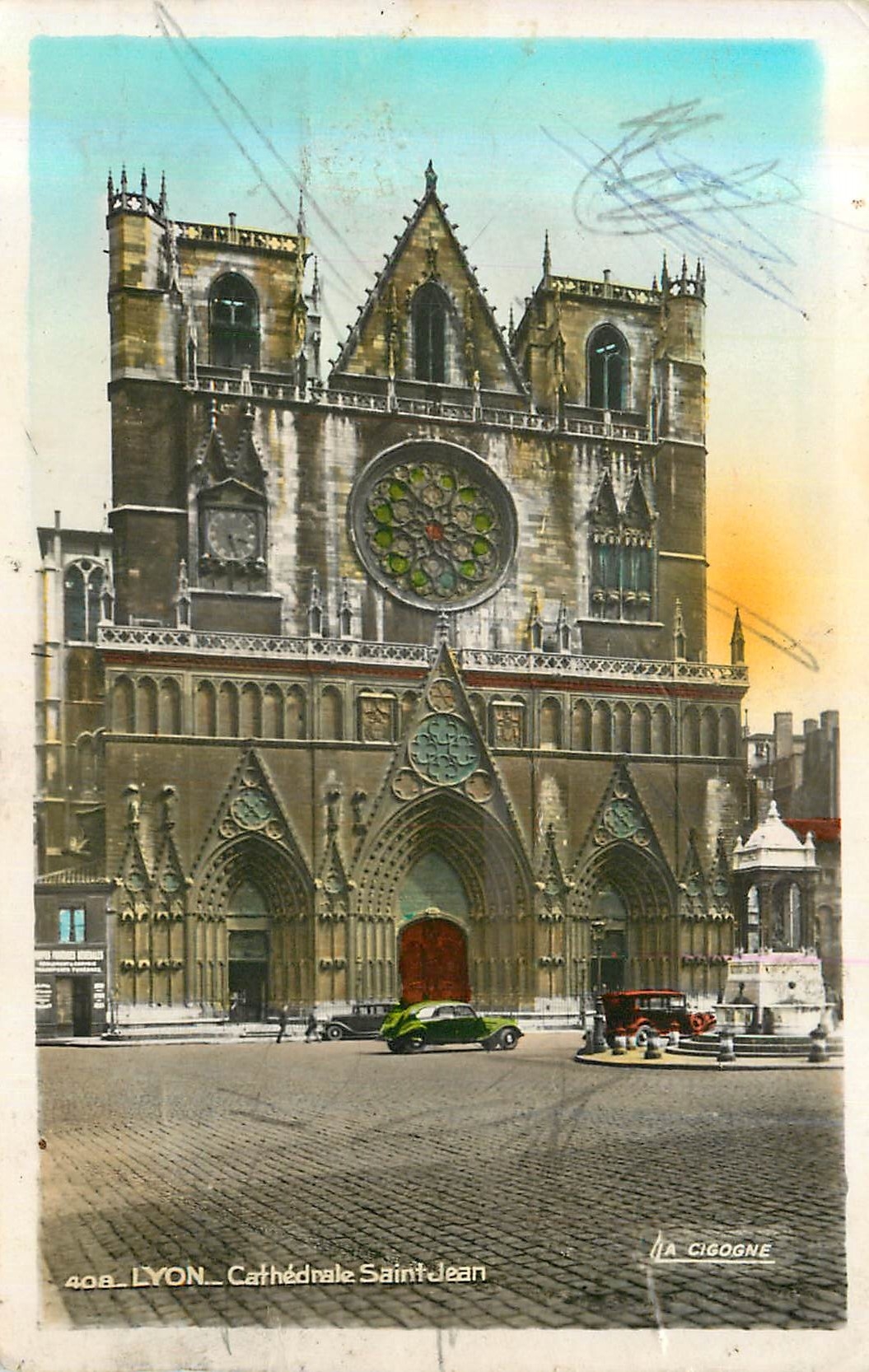 CPM 408 lyon cathedrale saint jean