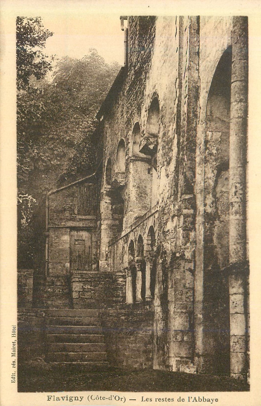 CPA Flavigny (cote d or) les restes de l abbaye