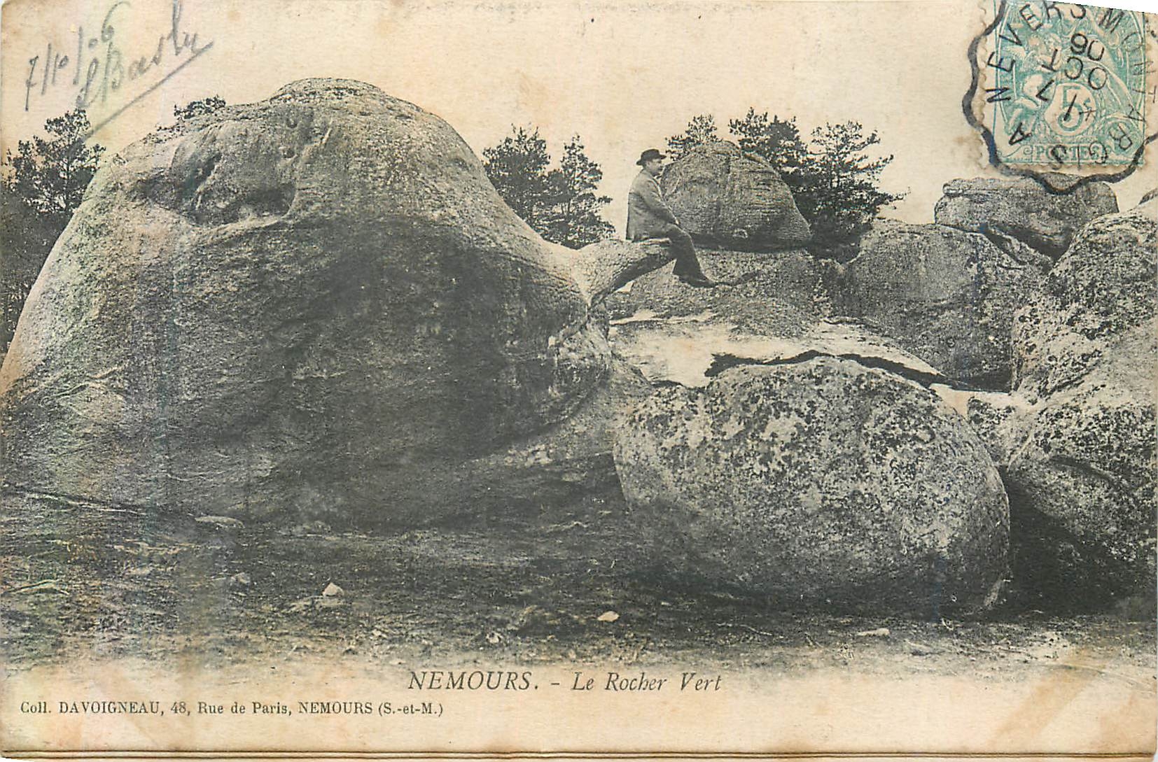 CPA Nemours le rocher vert