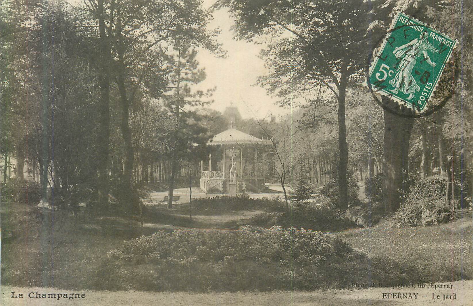 CPA La champagne epernay le jard