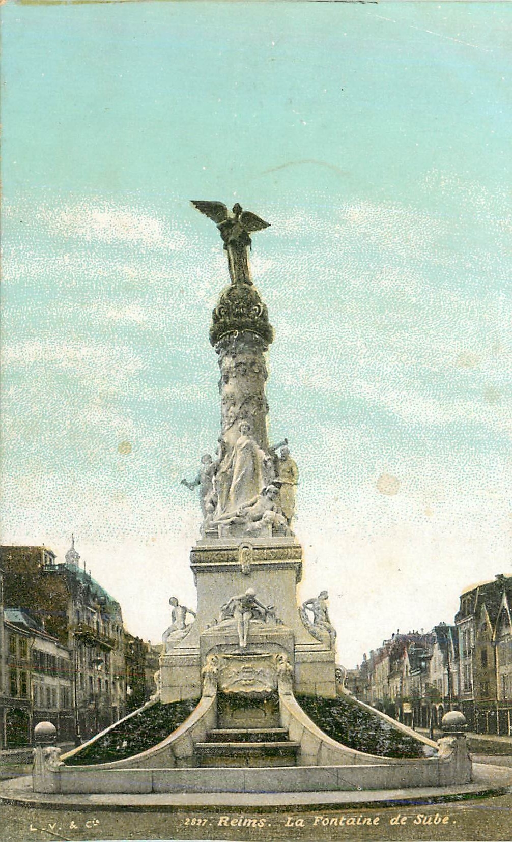 CPA 111 reims la fontaine  de sube