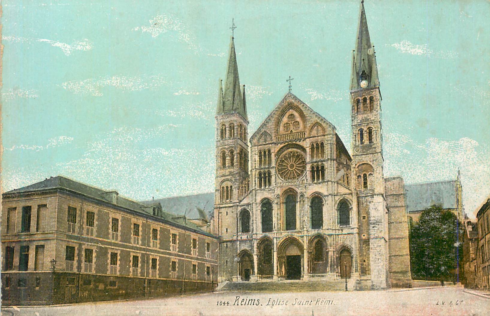 CPA 1044 reims Eglise Saint Remi