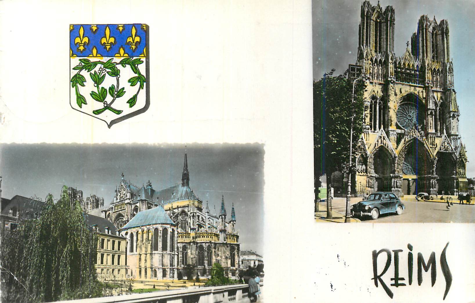 CPM Reims image de france 1644 la cathedrale et l abside