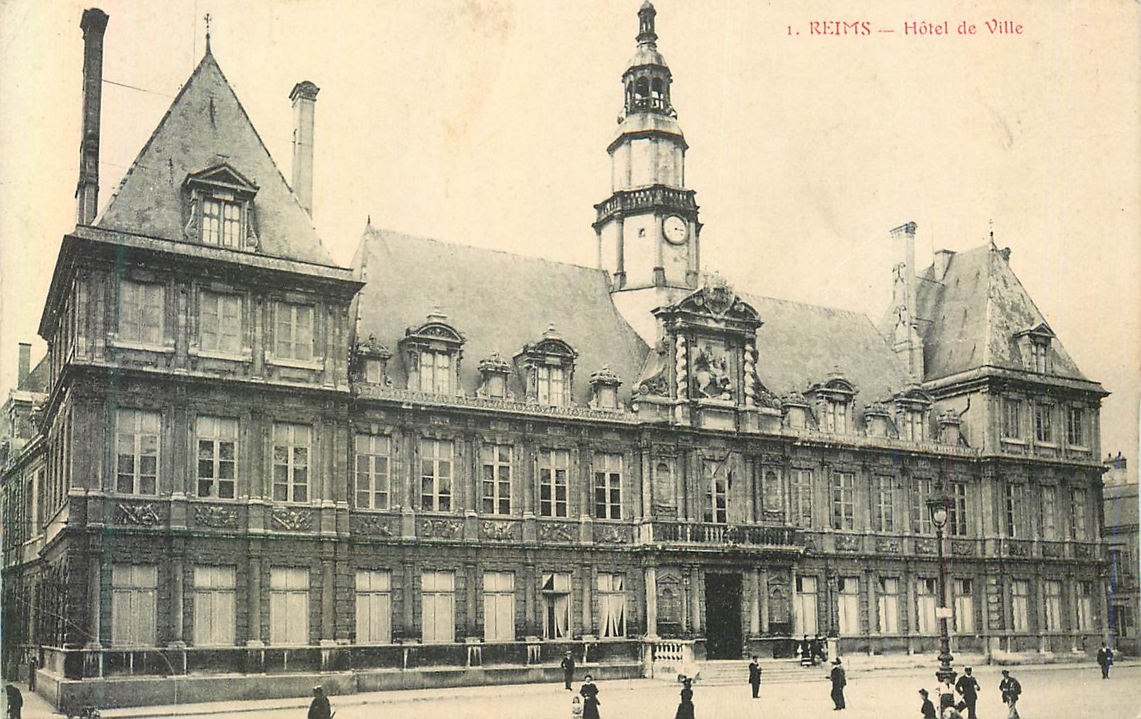 CPA Reims hotel de ville