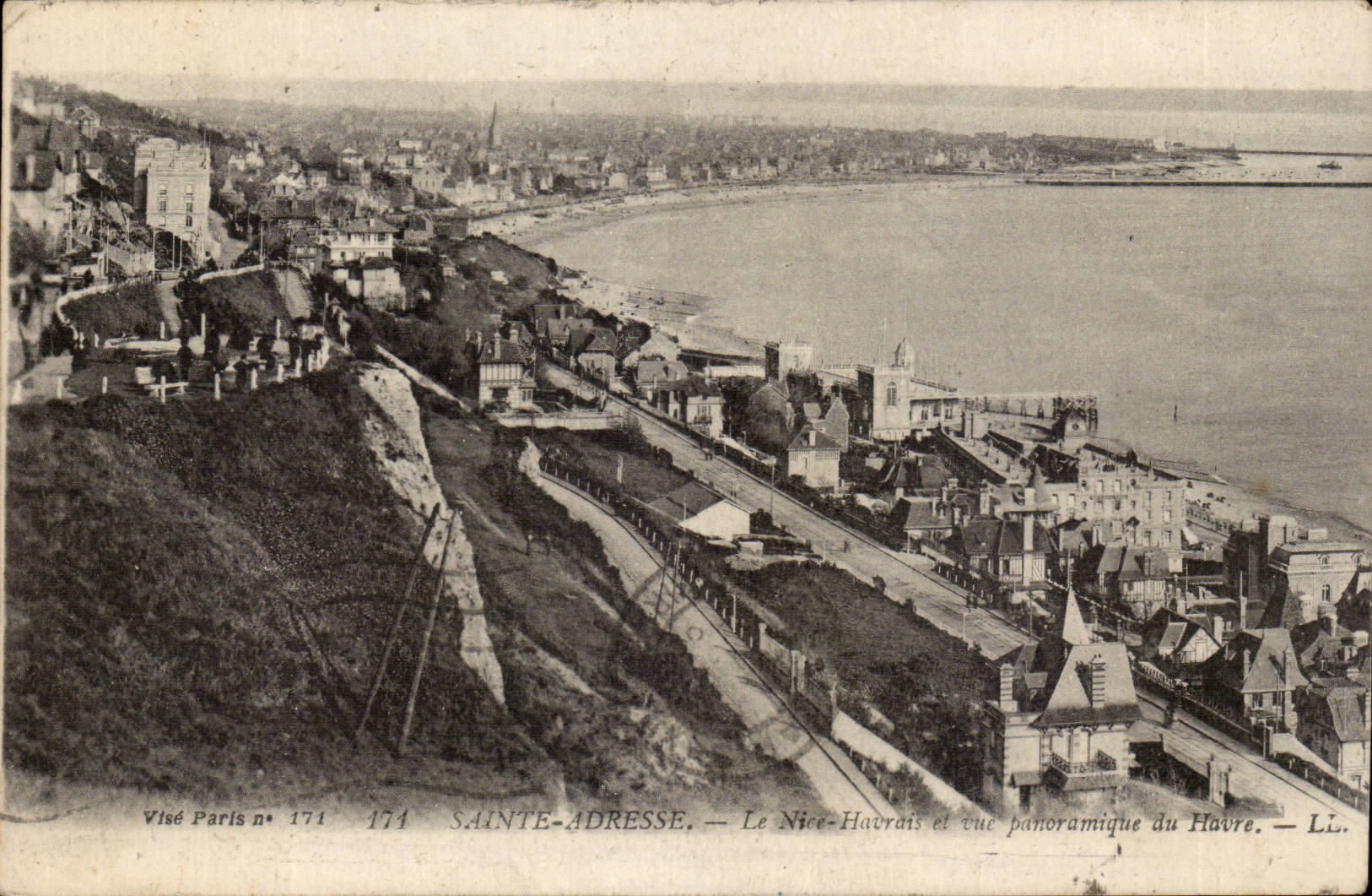 CPA Nizza Havrais und panoramischen Anblick Saint adressieren von Le Havre