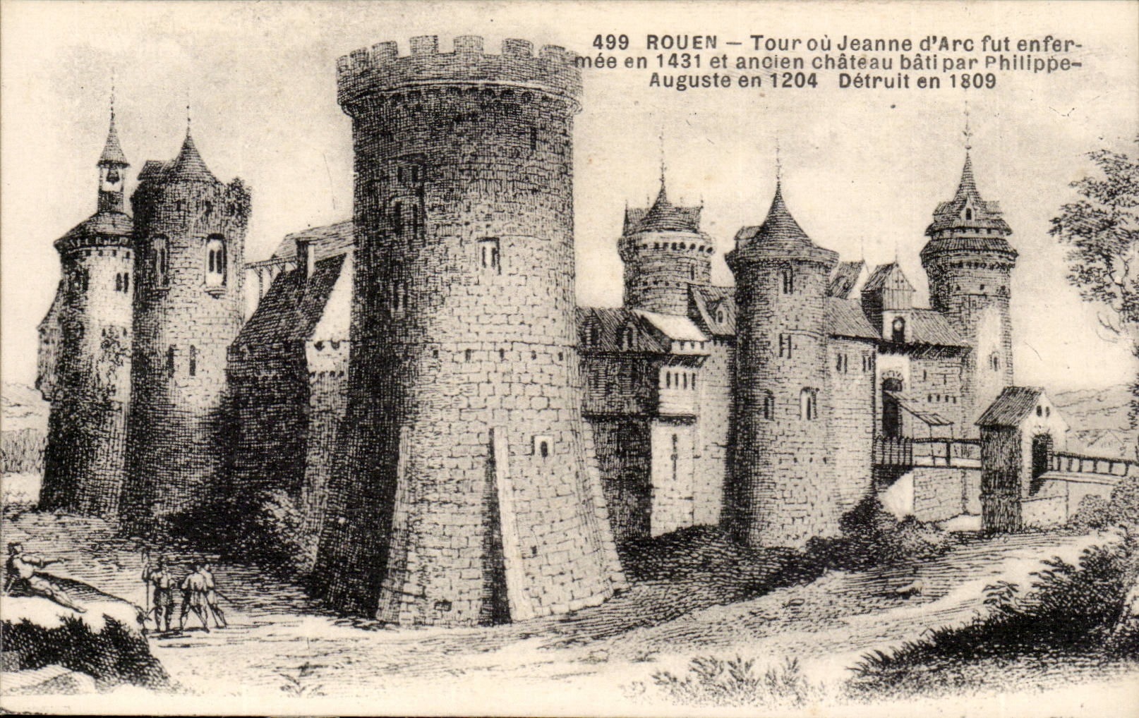 CPA Rouen Turn or Jeanne of arc was enfermee into 14341