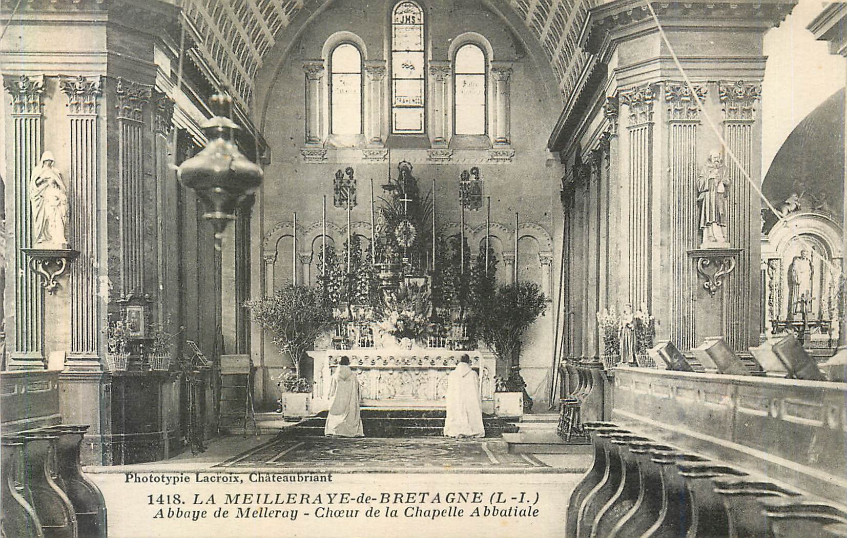 CPA La Meilleraye de Bretagne (L Inf) L'Abbaye de Melleray Choeur de la Chapelle Abbatiale