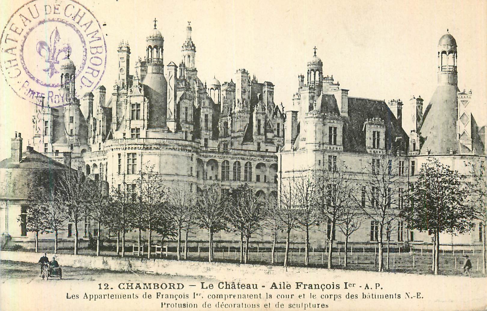 CPA Chambord Le Chateau Aile Francois Ier