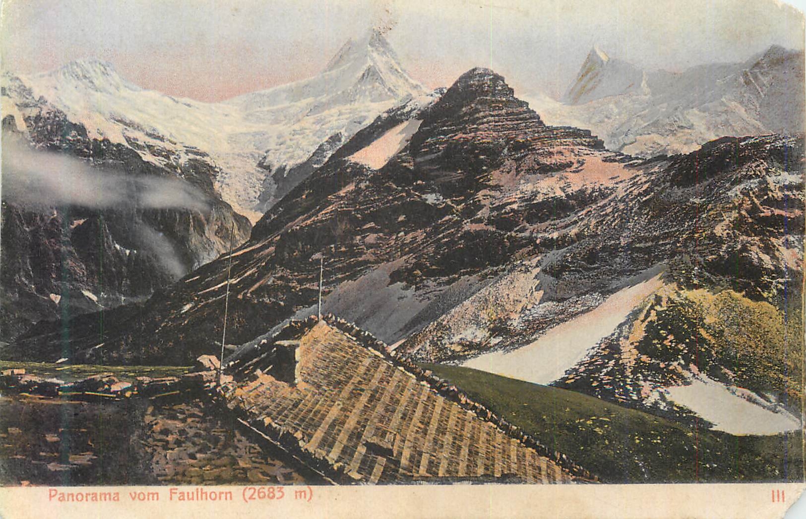 CPA Panorama vom Faulhorn (2683 m)