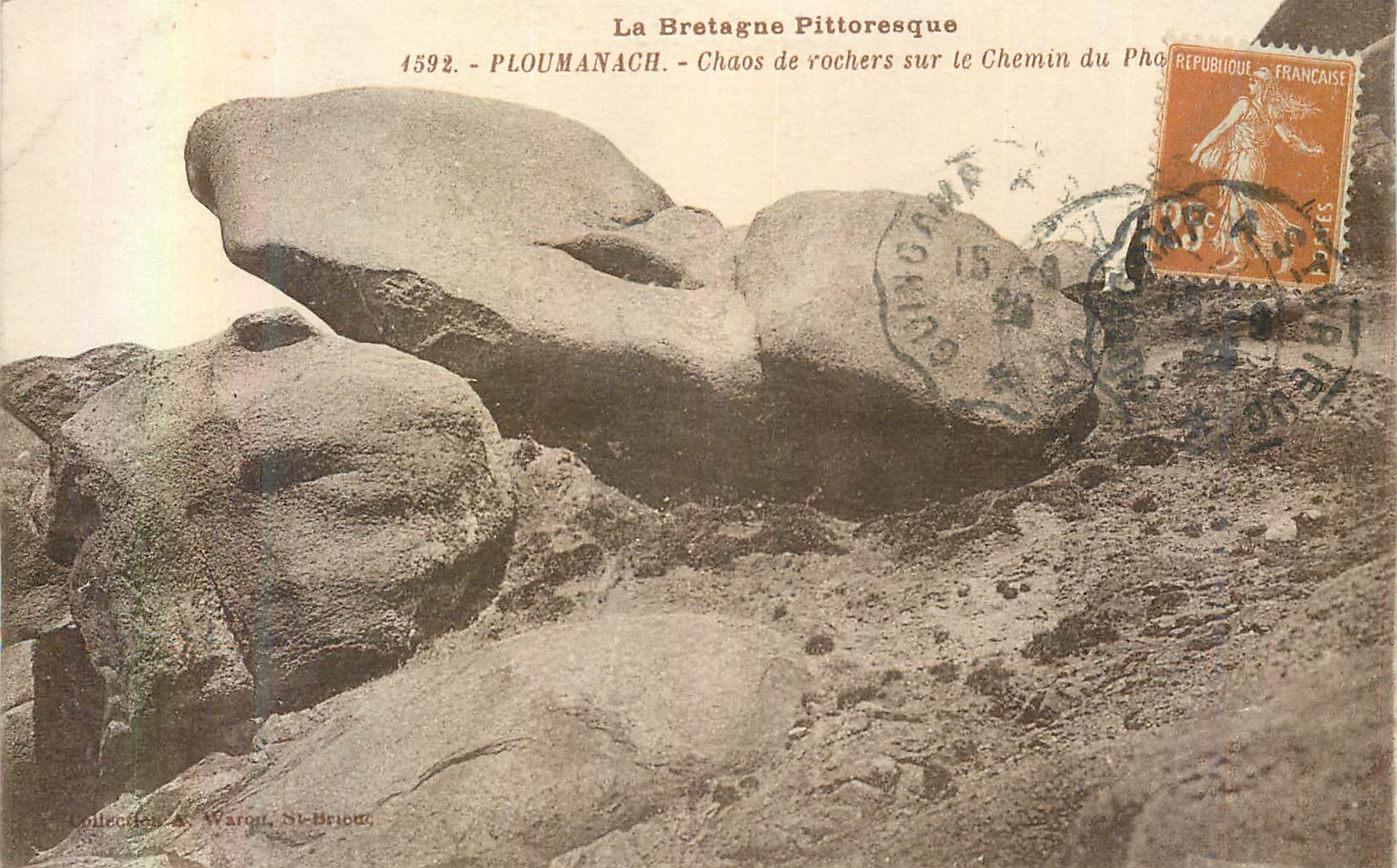 CPA Ploumanach Bretagne Pittoresque Chaos de Rochers