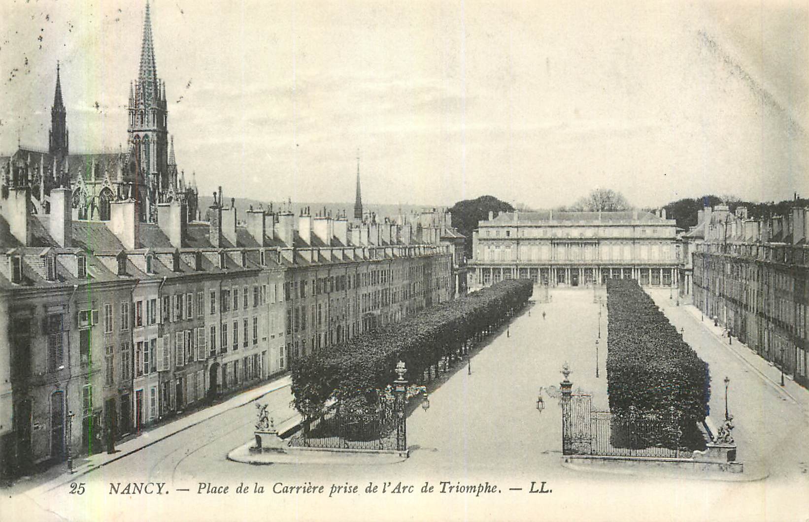 CPA Nancy Place de la Carriere prise de l'Arc de Triomphe