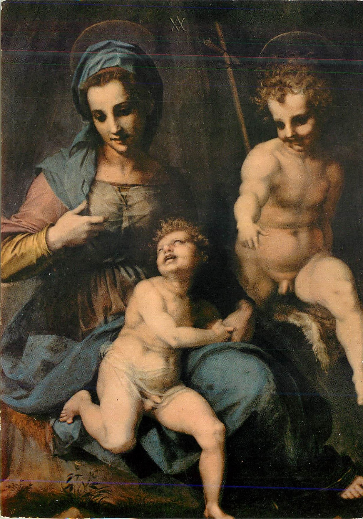 CPM Roma Galleria Borghose Madone avec L'Enfant et Le Petit St Jean
