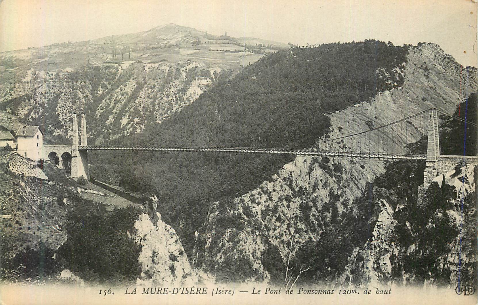 CPA La Mure d'Isere (Isere) Le Pont de Ponsonnas 120 m de Haut
