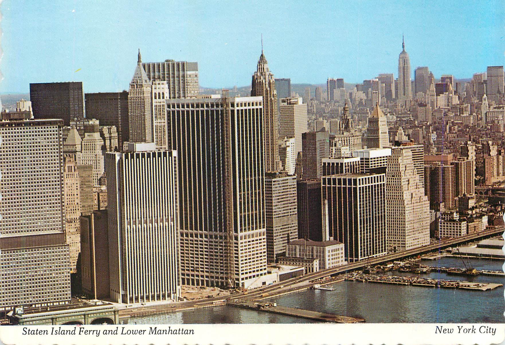 CPM New York City Staten Island Ferry and Lower Manhattan