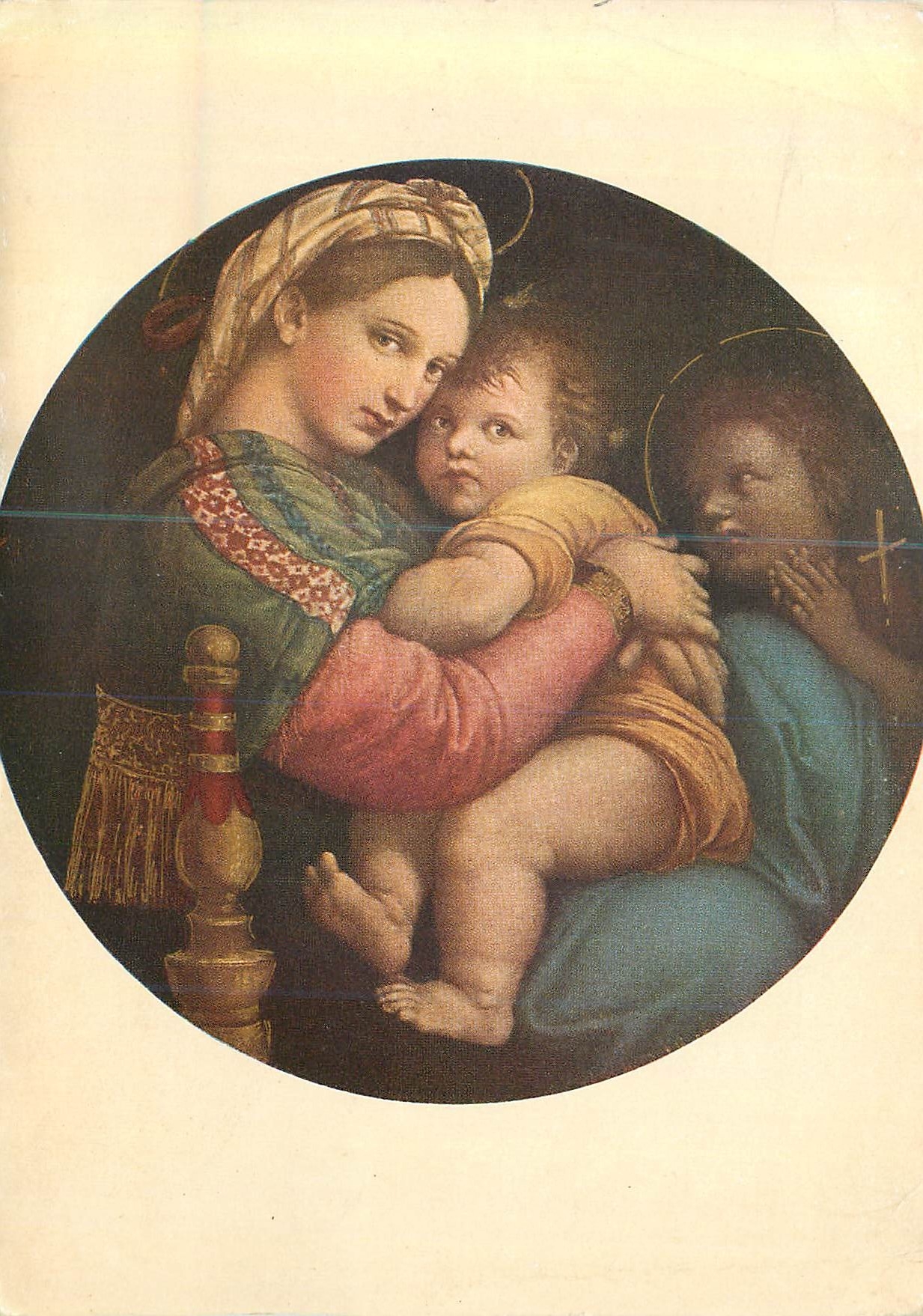 CPM Ecole Romaine Galerie Pitti Santi (Raffaello) du Raphael Sanzio (1483 1520) La Vierge a la Chaire