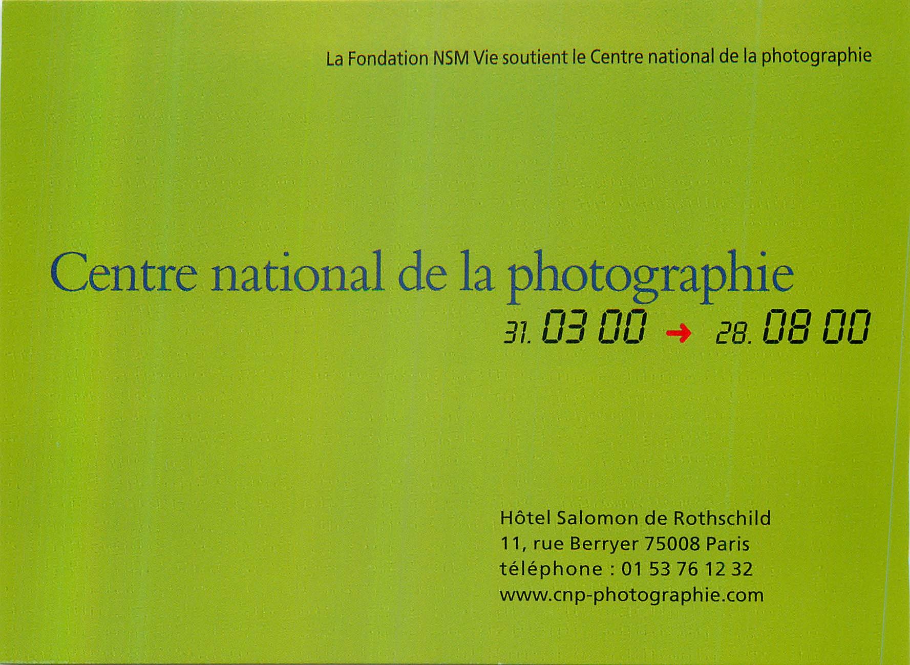 CPM Centre National de la Photographie Hotel Salomon de Rothschild Rue Berryer Paris