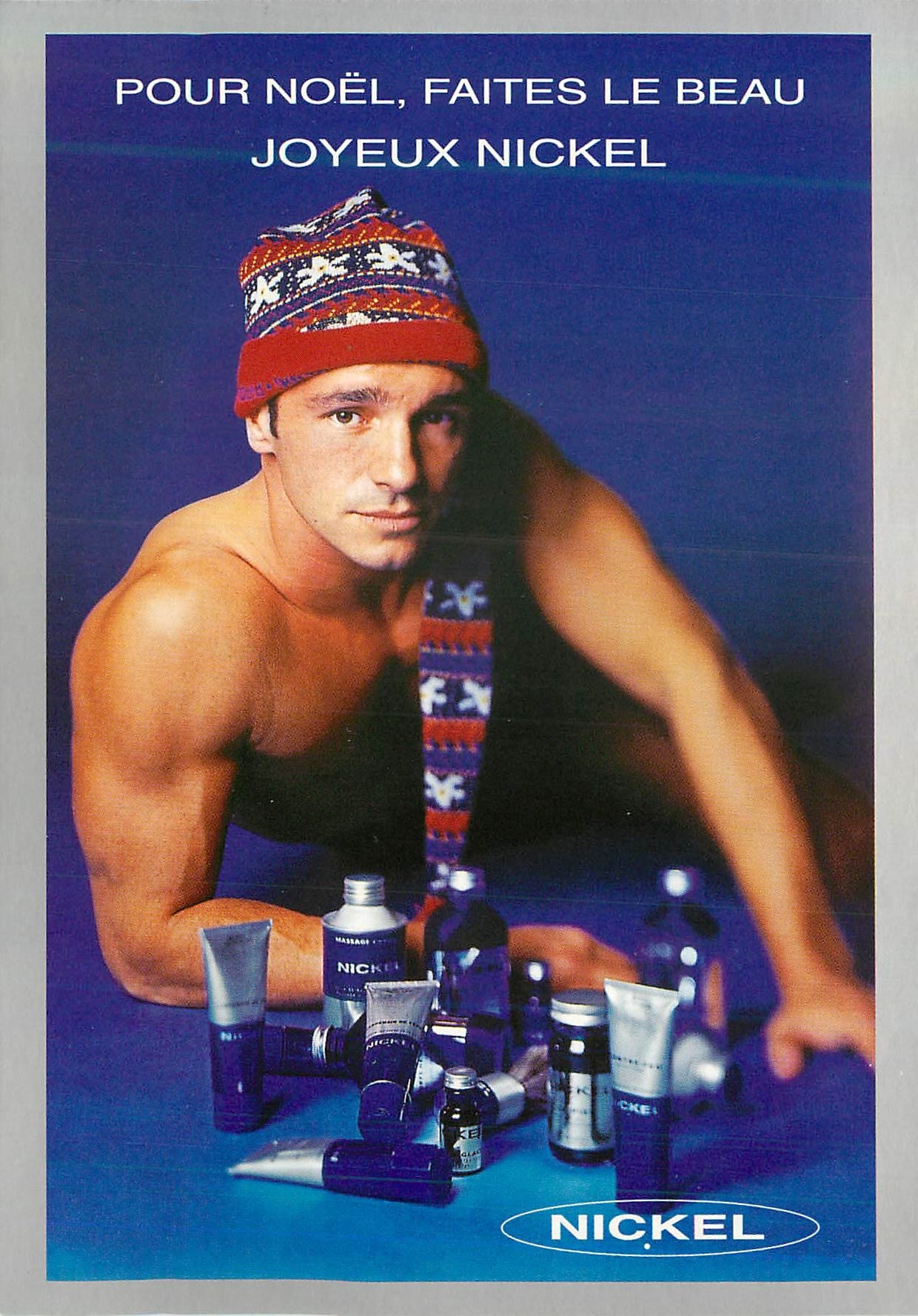 CPM Pour Noel Faites le Beau Joyeux Nickel Nickel Soins pour tous les Hommes Nickel
