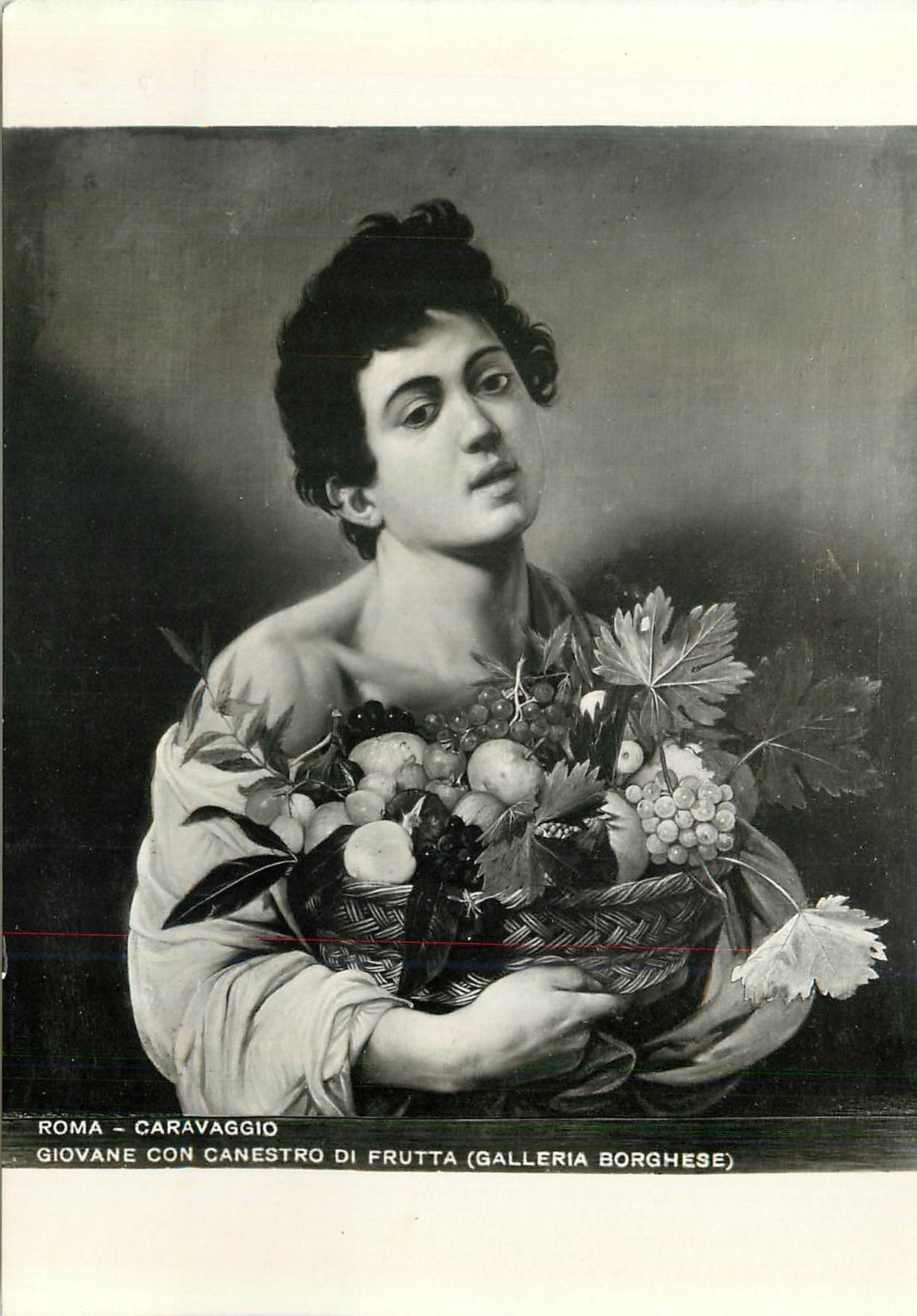 CPM Roma Caravaggio Giovane Con Canestro di Frutta (Galleria Borghese)