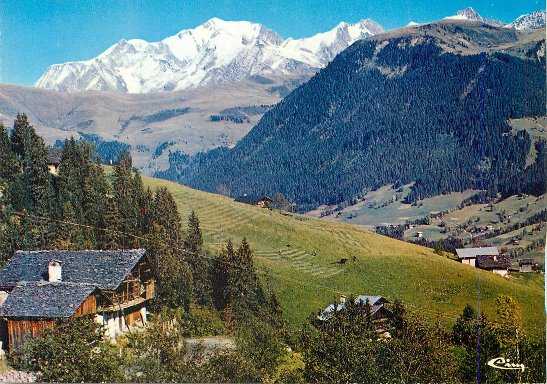 CPM Nos Belles Alpes Panorama sur le Massif du Mont Blanc