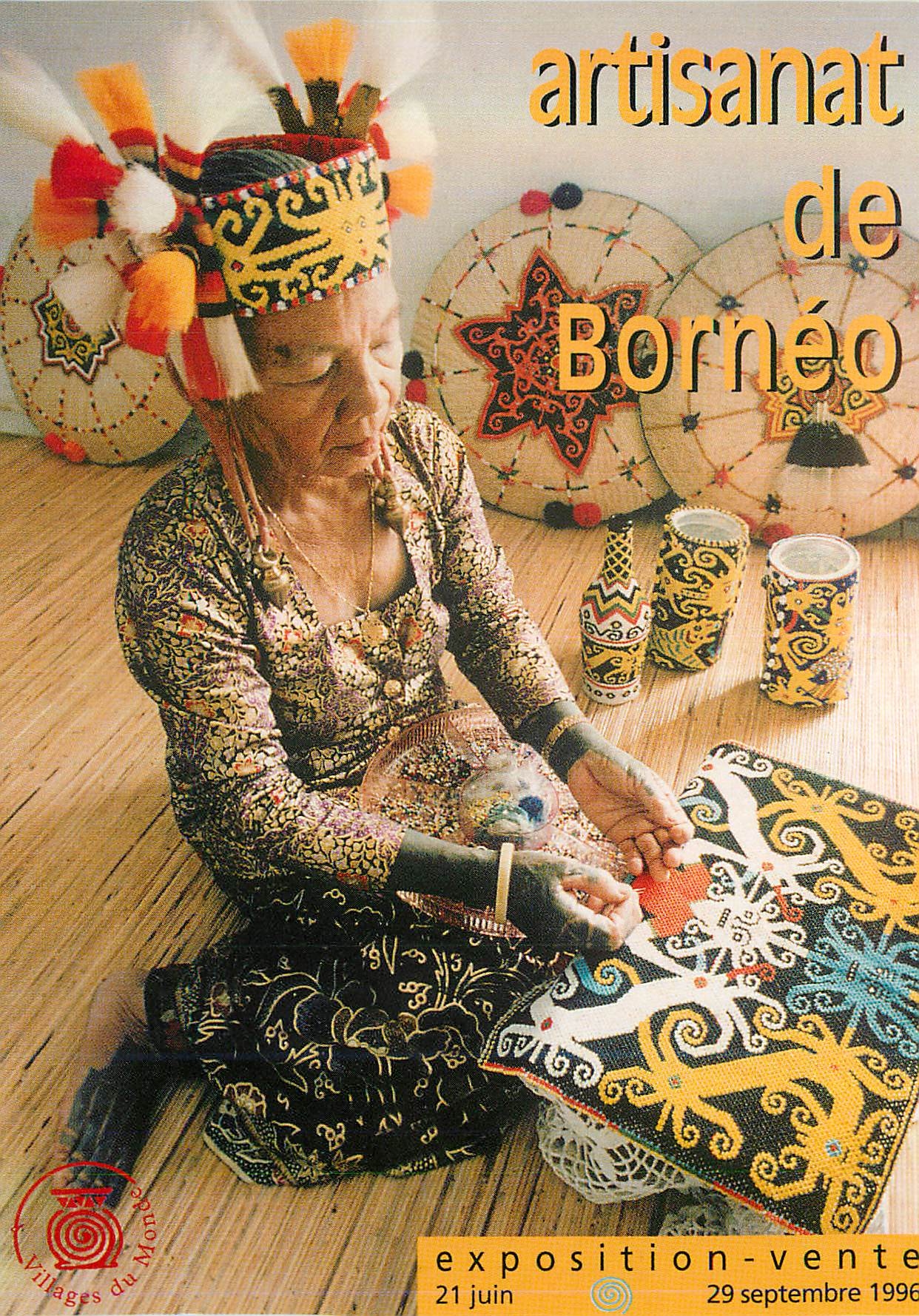 CPM Exposition Vente 21 Juin 29 Sept 1996 Artisanat de Borneo