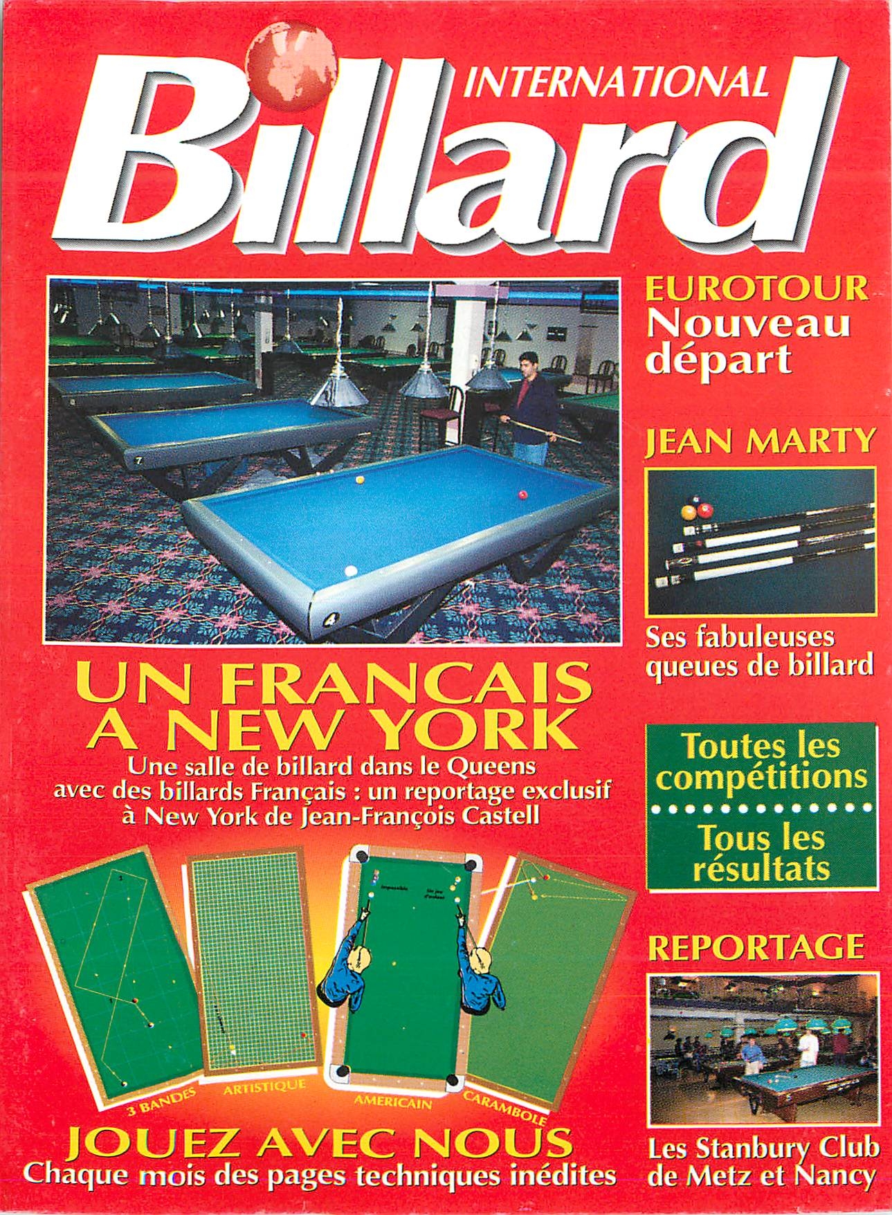 CPM International Billard Un Francais a New York Jouez avec Nous